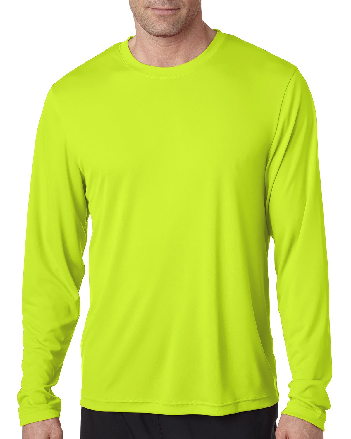 Hanes Cool DRI'Performance mens Long-Sleeve T-Shirt,White,Medium