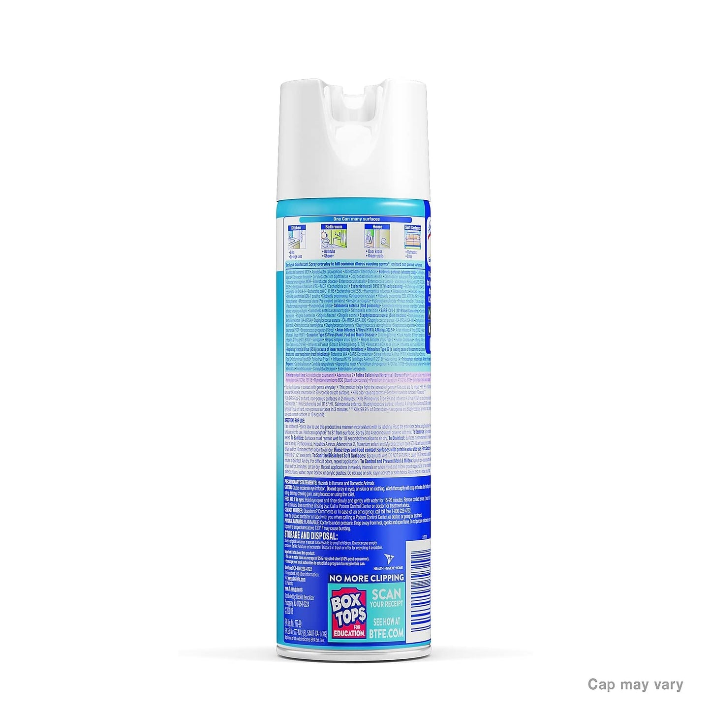 Lysol Disinfectant Spray, Household Essential Cleaning Supplies, Multi-Purpose Room Spray, Antibacterial Sanitizer Spray, Upholstery Deodorizer, Home and Bathroom, Crisp Linen,19 Fl Oz