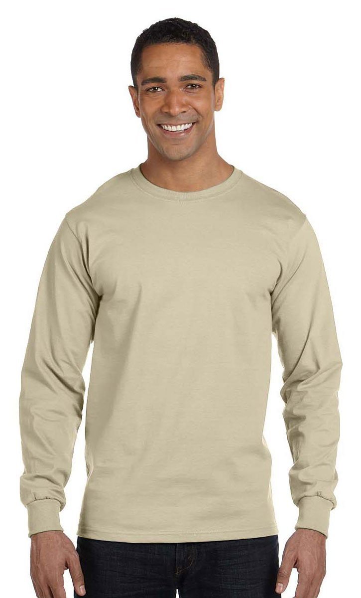 Hanes Adult Beefy-T Long-Sleeve T-Shirt