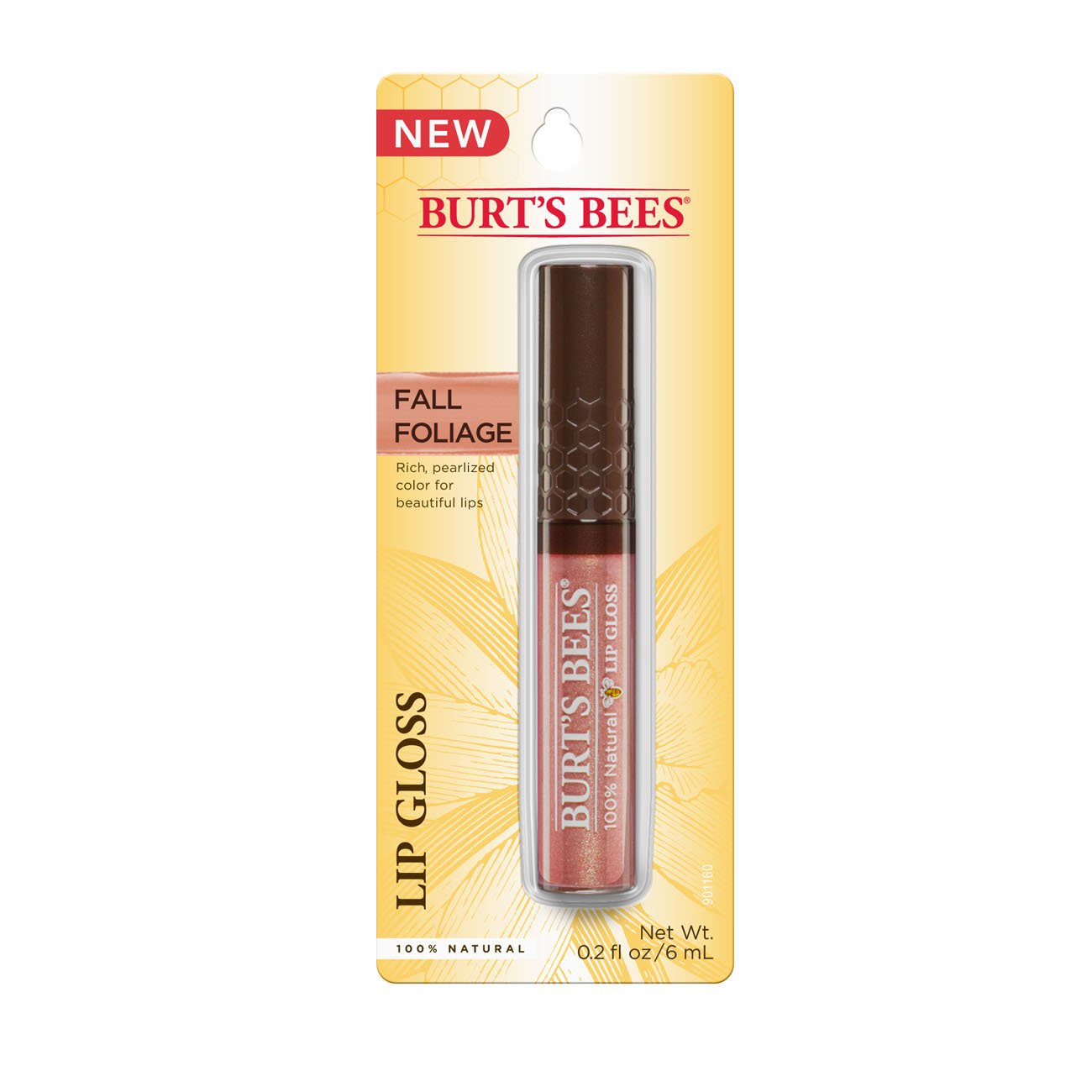 Burt's Bees 100% Natural Moisturizing Lip Gloss, Fall Foliage - 1 Tube with Wand Applicator