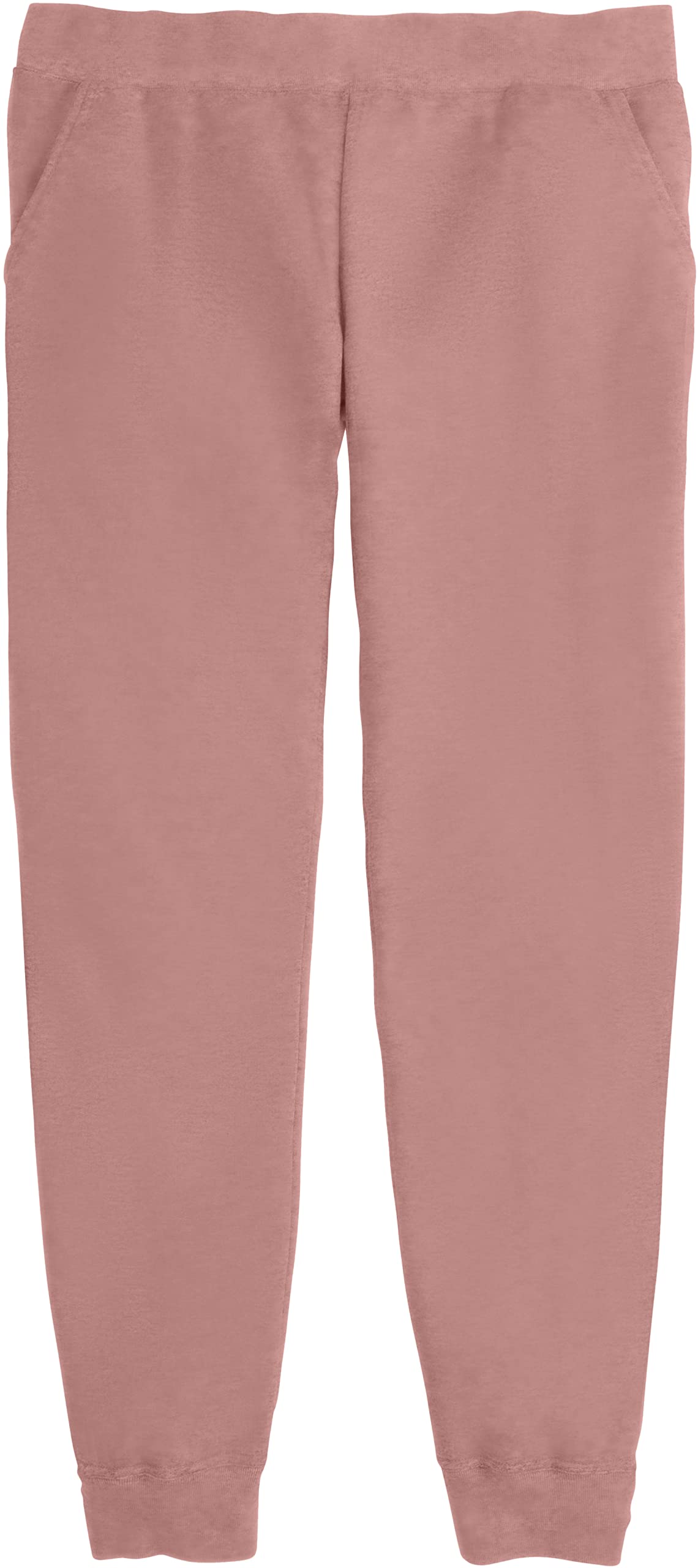 Hanes Comfortblend EcoSmart Joggers, Midweight Cotton-Blend Fleece Sweatpants for Women, Mauve