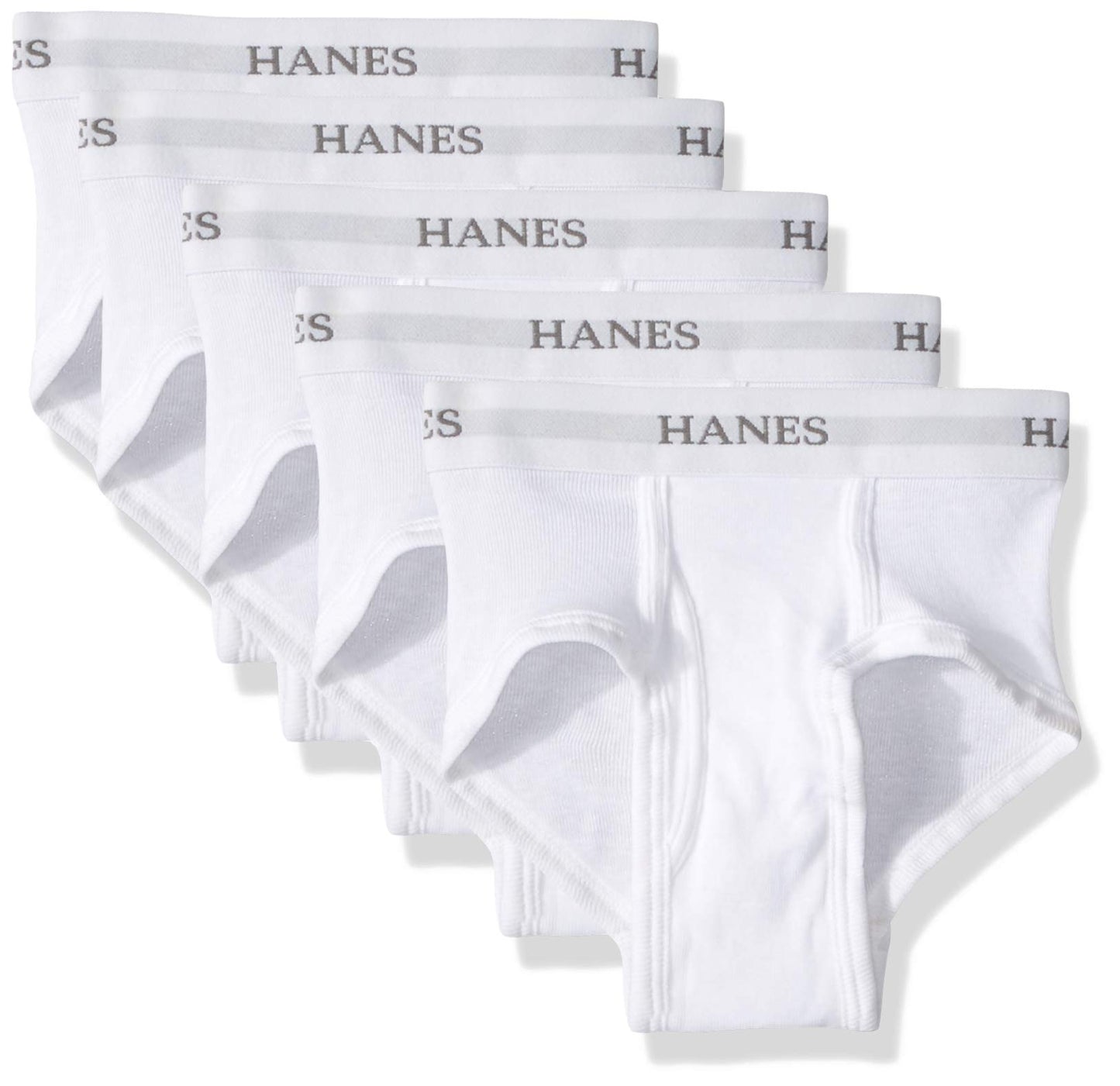 Hanes boys Ultimate White 5-pack Briefs, Assorted, X-Small US