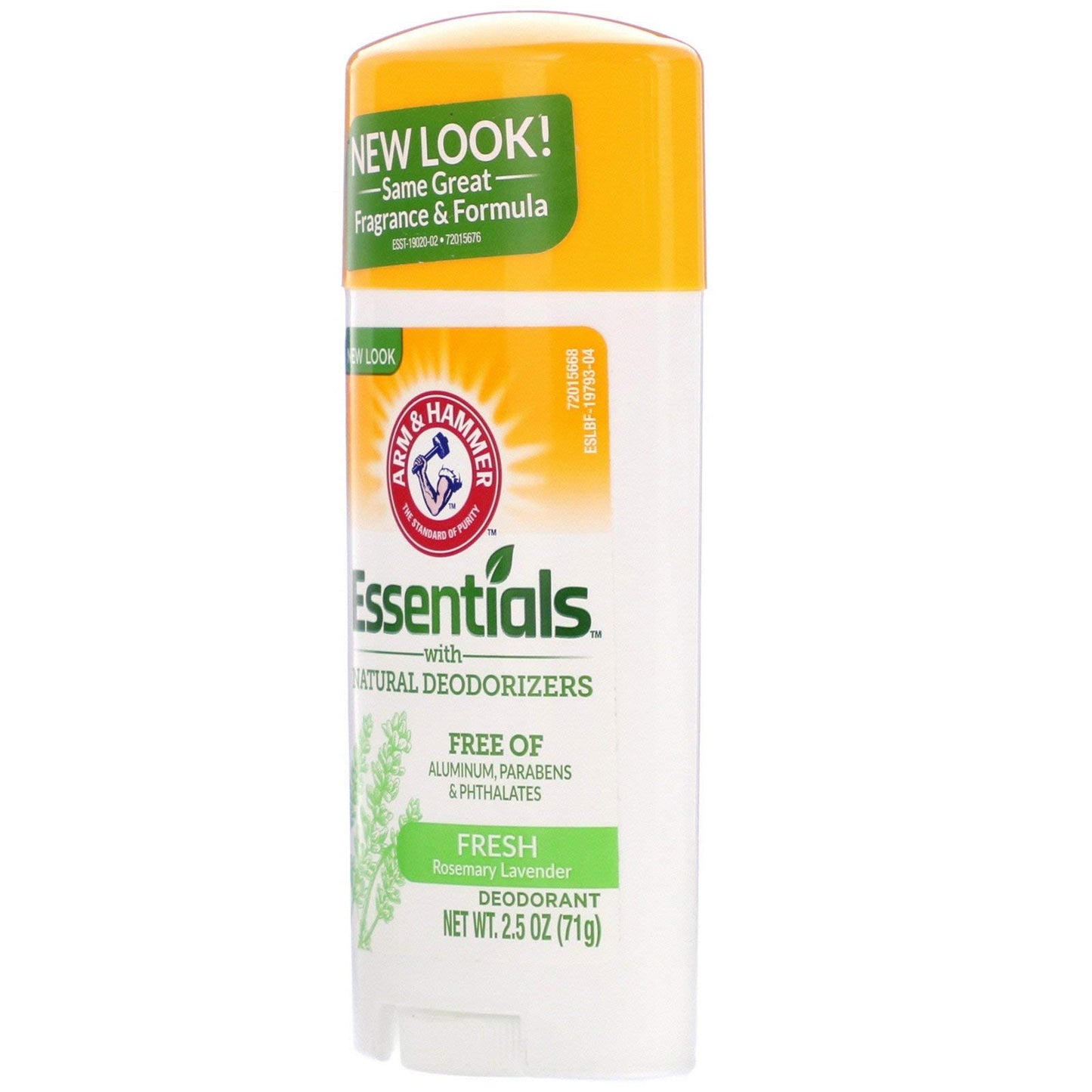 Arm & Hammer Essentials Natural Deodorant, Fresh, 2.5 Oz (Pack of 6)