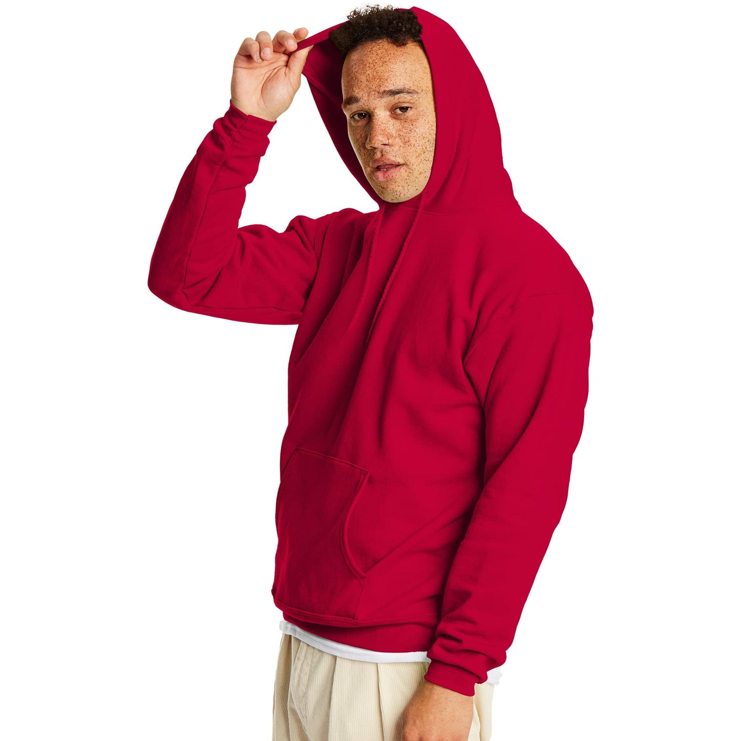 Hanes mens Pullover Ecosmart Hooded Sweatshirt Hoody, Deep Red, 4X-Large US