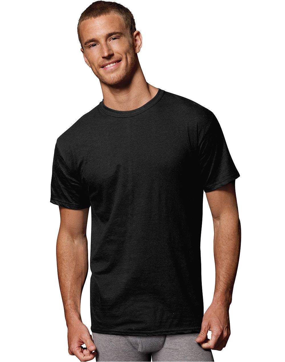 Hanes Comfort Soft Crew Neck 5 Pack Tee Undershirts - White - 3XL