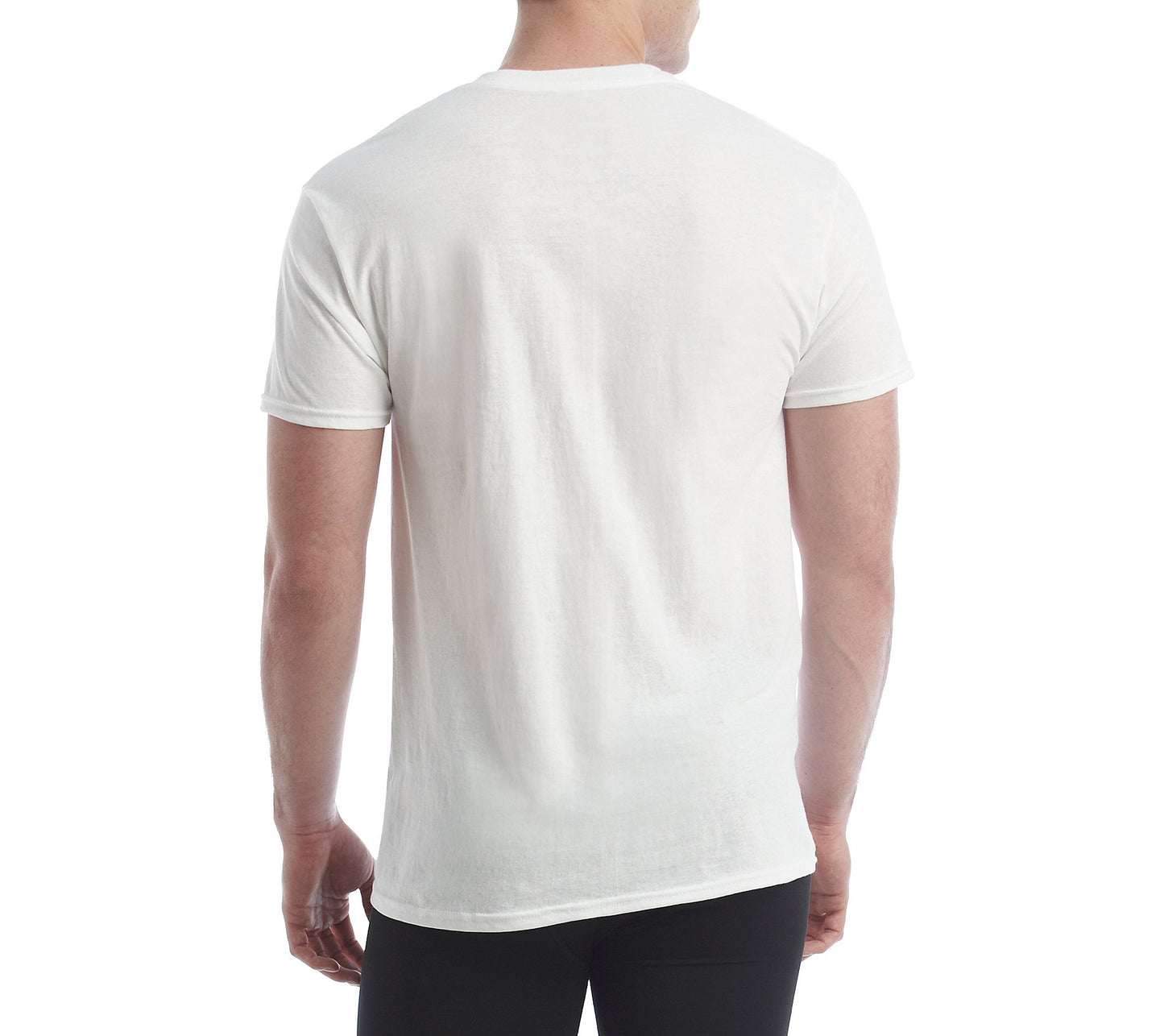 Hanes Men's 4-Pack ComfortBlend V-Neck T-Shirt with FreshIQ, White, XX-Large
