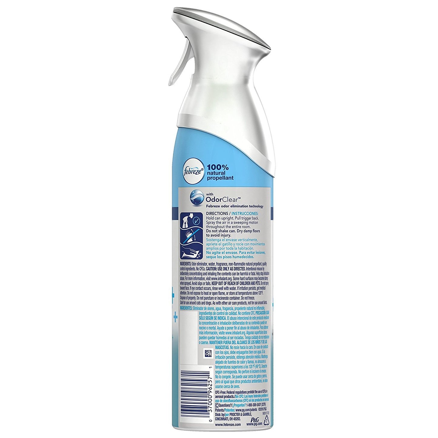 Febreze Air Mist Air Freshener Spray, Odor-Fighting Room Spray, Air Fresheners for Home and Bathroom and Kitchen, Aerosol Can, Heavy Duty Crisp Clean Scent, 8.8oz, 6 Count