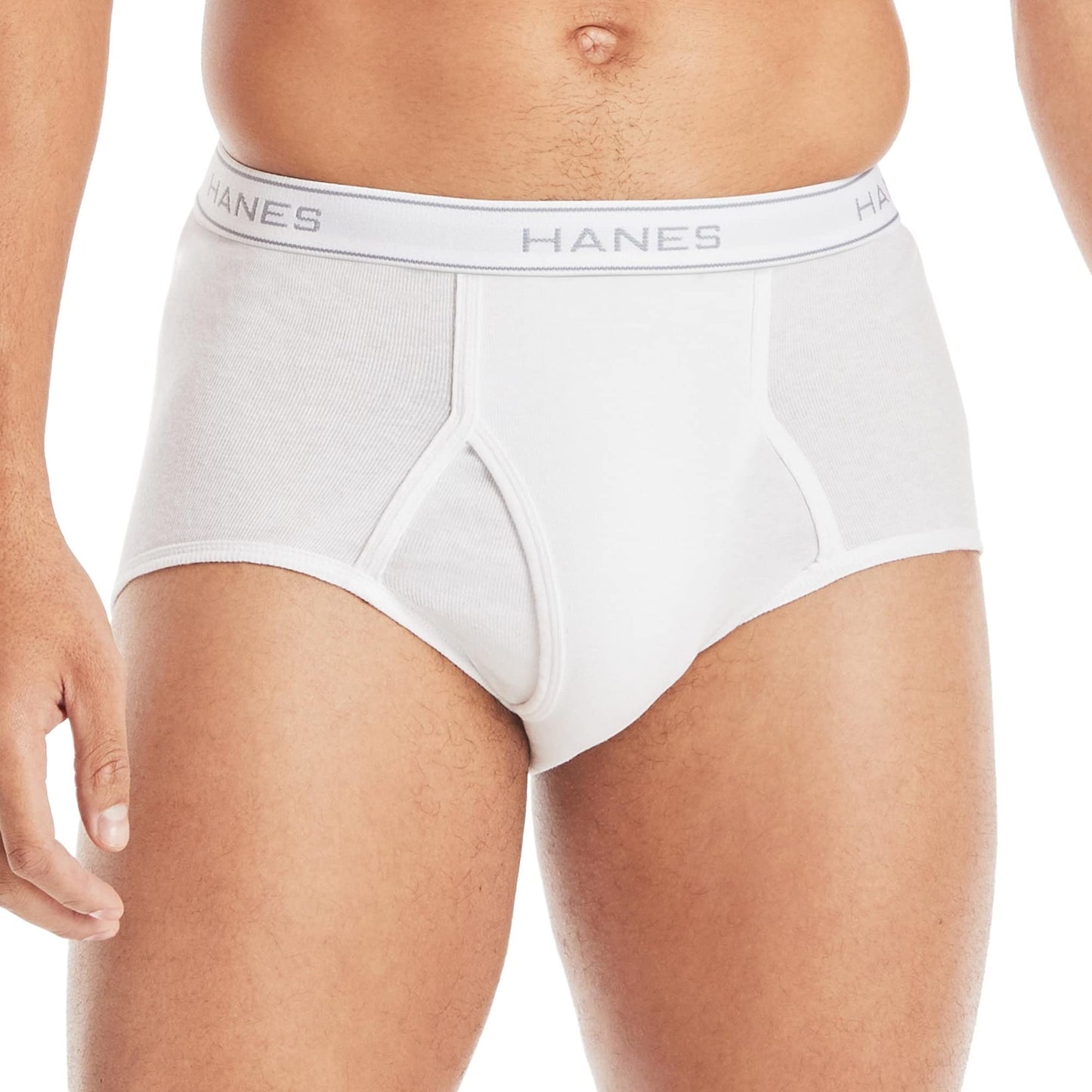 Hanes Mens 3-Pack Extended Sizes Full Rise Briefs 3-Pack White 3XL One Size