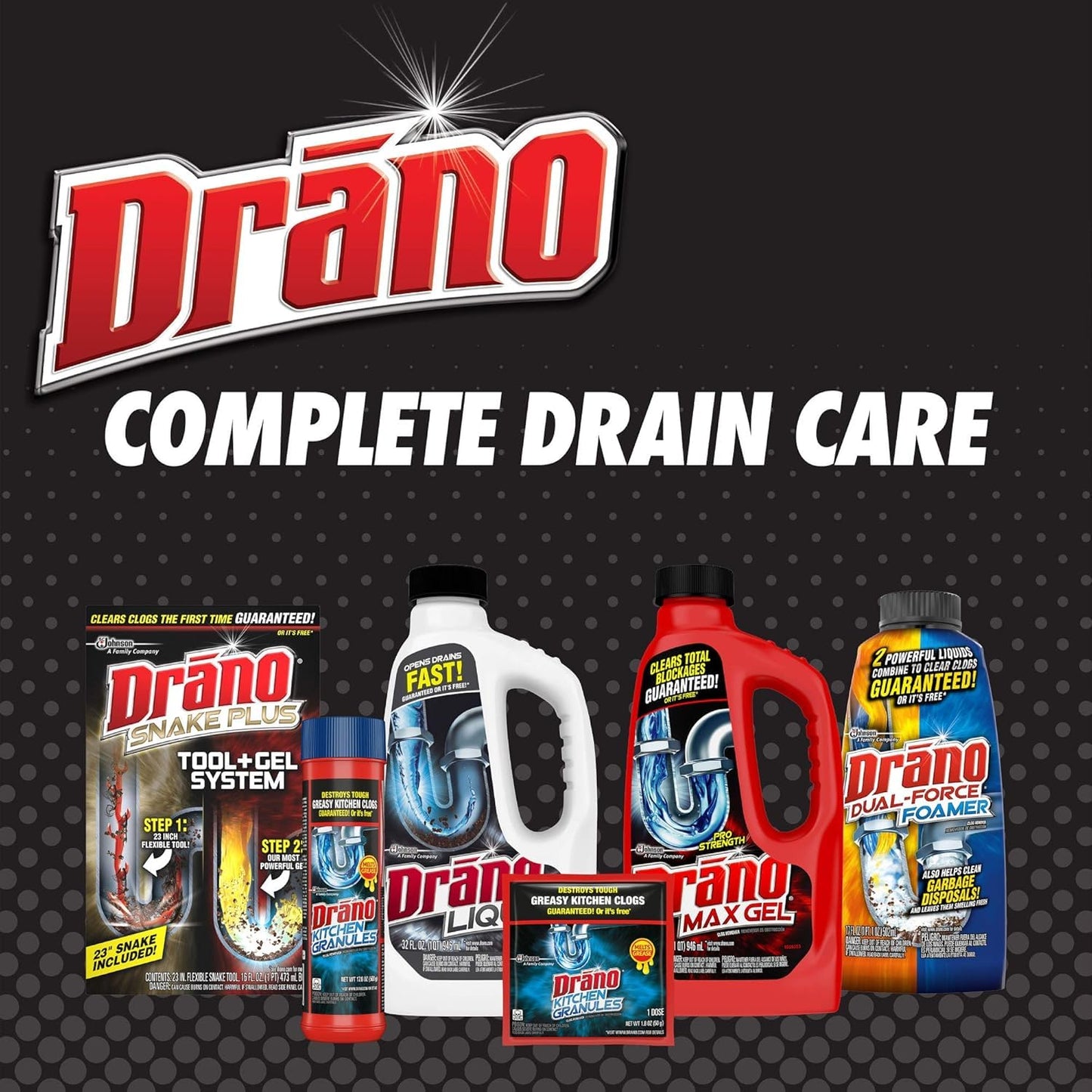 Drano Liquid Drain Clog Remover and Cleaner for Shower or Sink Drains Unclogs and Removes Hair Soap Scum Blockages, Multi, 32 Fl Oz