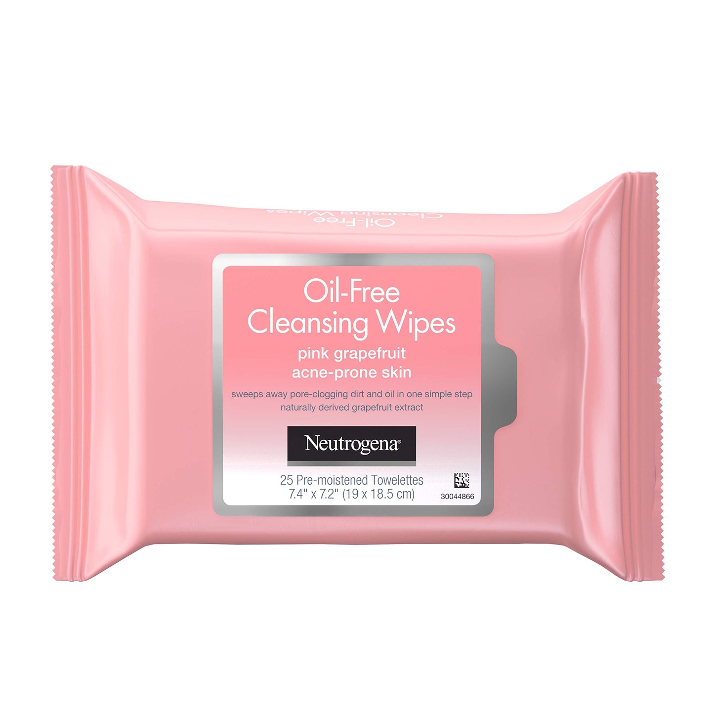 Neutrogena Oil-Free Facial Cleansing Wipes with Pink Grapefruit, 25 Count (Pack of 3)