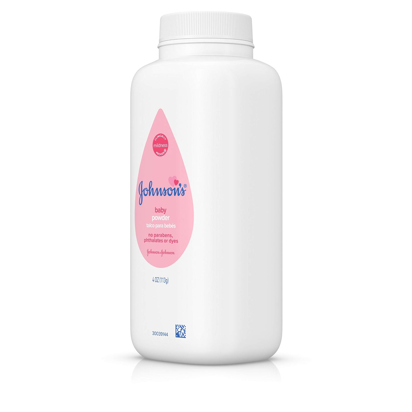 Johnson's Baby Powder, Hypoallergenic and Paraben Free, 4 oz