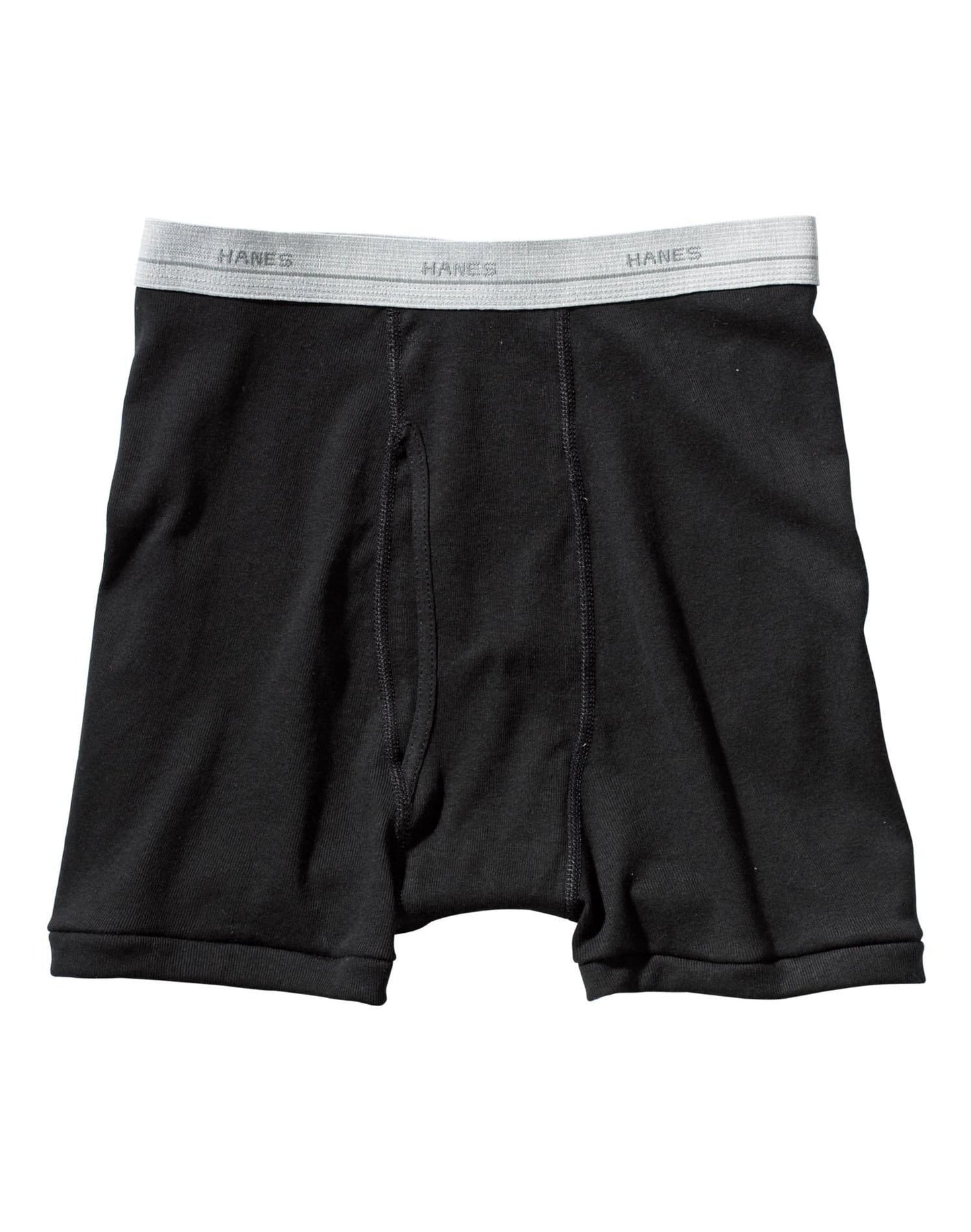 Hanes Men 2 Pack Black/Grey Boxer Brief