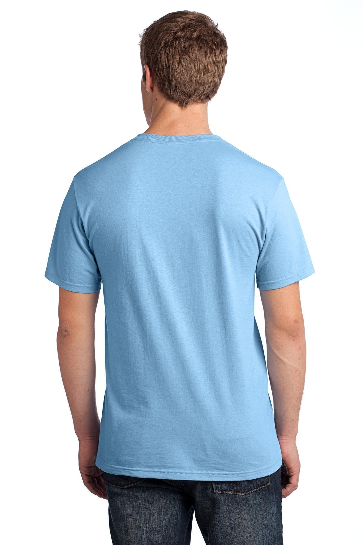 Fruit of the Loom Mens 5 Oz. 100% Heavy Cotton HD T-Shirt(3931)-Light BLUE-3XL-2PK
