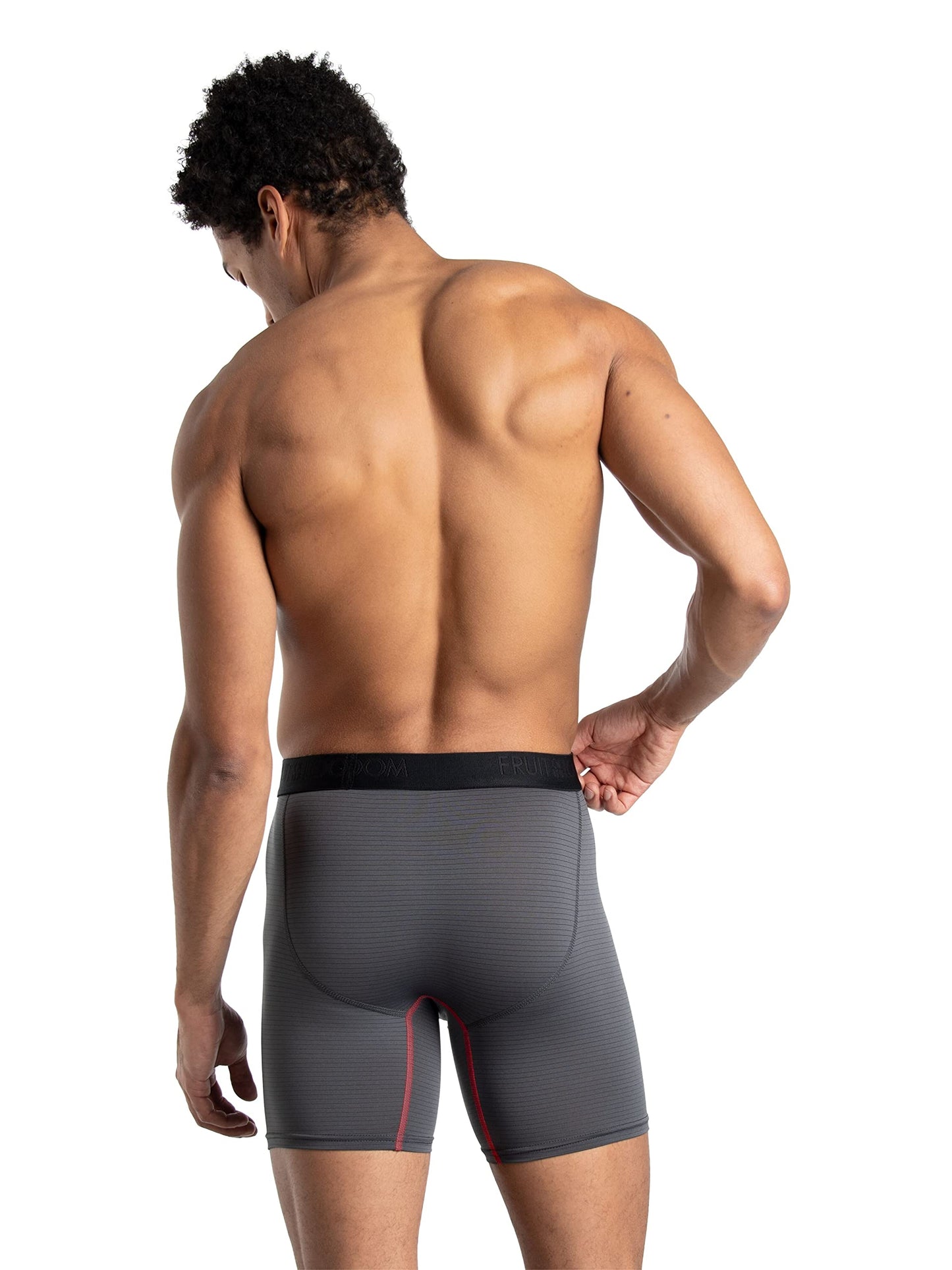 Fruit of the Loom Men's 360 Stretch Boxer Briefs (Quick Dry & Moisture Wicking), Cooling Channels-6 Pack-Colors May Vary, X-Large