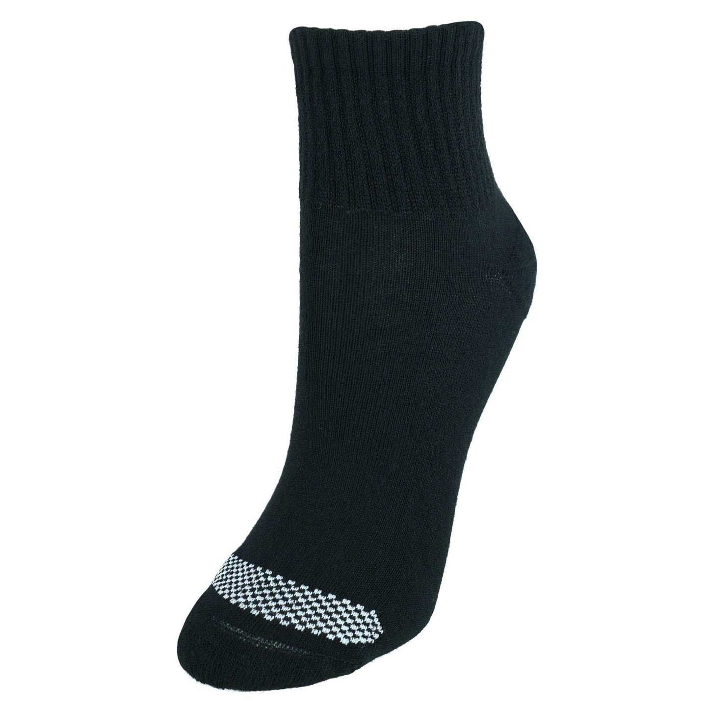 Hanes womens Cool Comfort Toe Support Ankle Socks, 6-pair Pack Casual Sock, Black/White Vent, One Size US