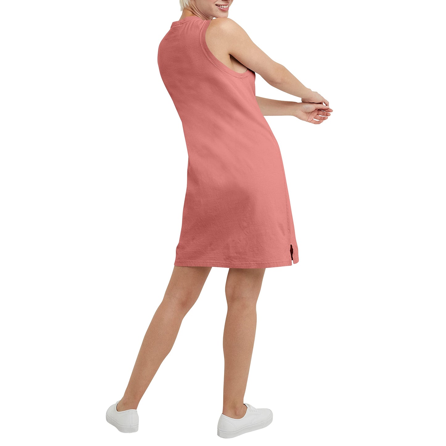 Hanes Comfortblend Originals Tank, 100% Cotton Dress for Women, Garment Dyed, Nantucket RED