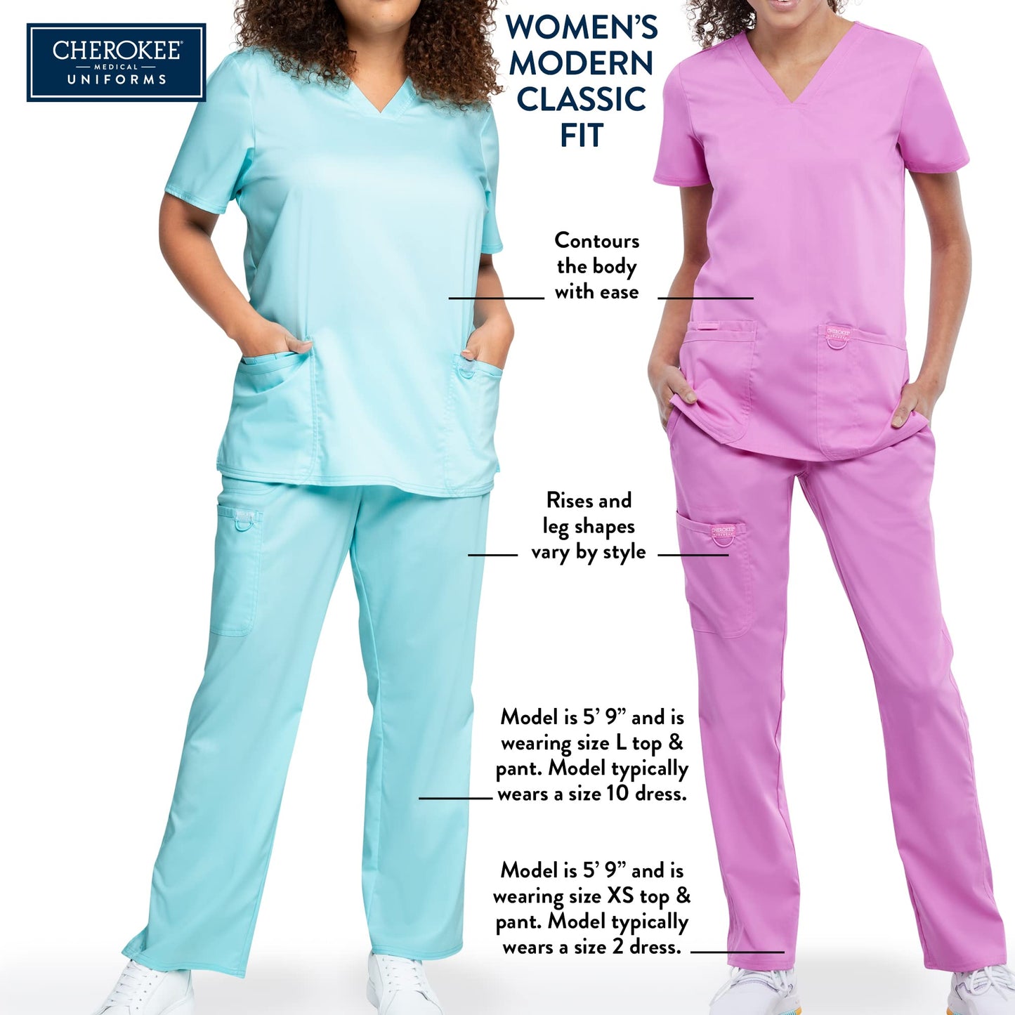 Scrubs for Women Workwear Core Stretch V-Neck Top, Soft Brushed Twill WW630, M, Royal