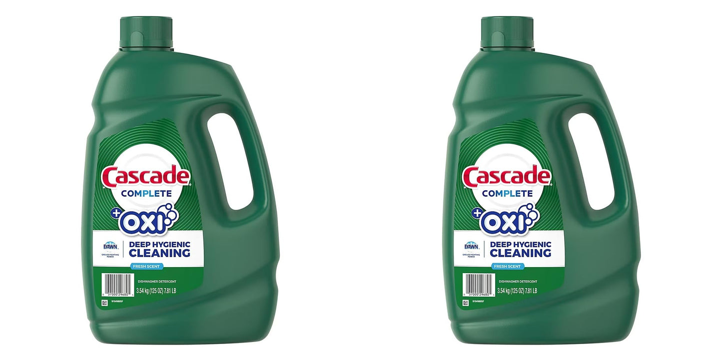Cascade Complete Gel All-in-1 Dishwasher Detergent - 75 oz - Fresh - 2 pk