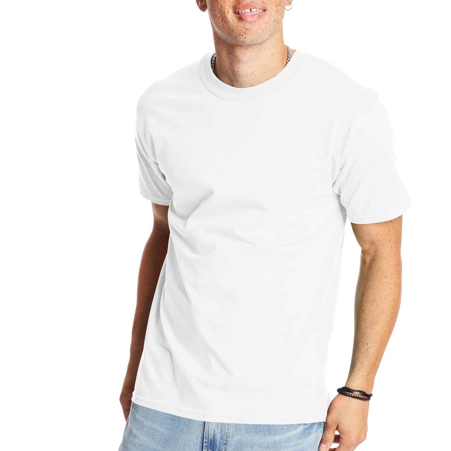Hanes Men's Short Sleeve Beefy-T (Pack of 2), Deep Red, 4X-Large