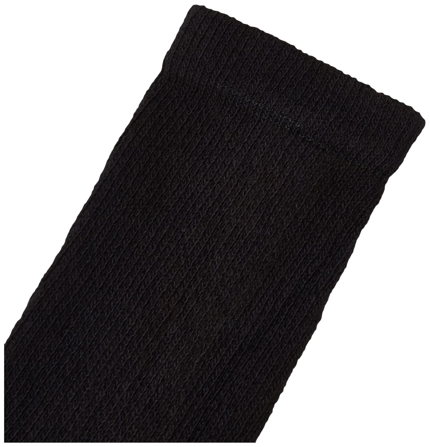 Hanes Mens Crew Socks, 12-Pack (184V12) (Sneaker & Shoe Sizes: 6-12 / Sock Sizes: 10-13, Black)