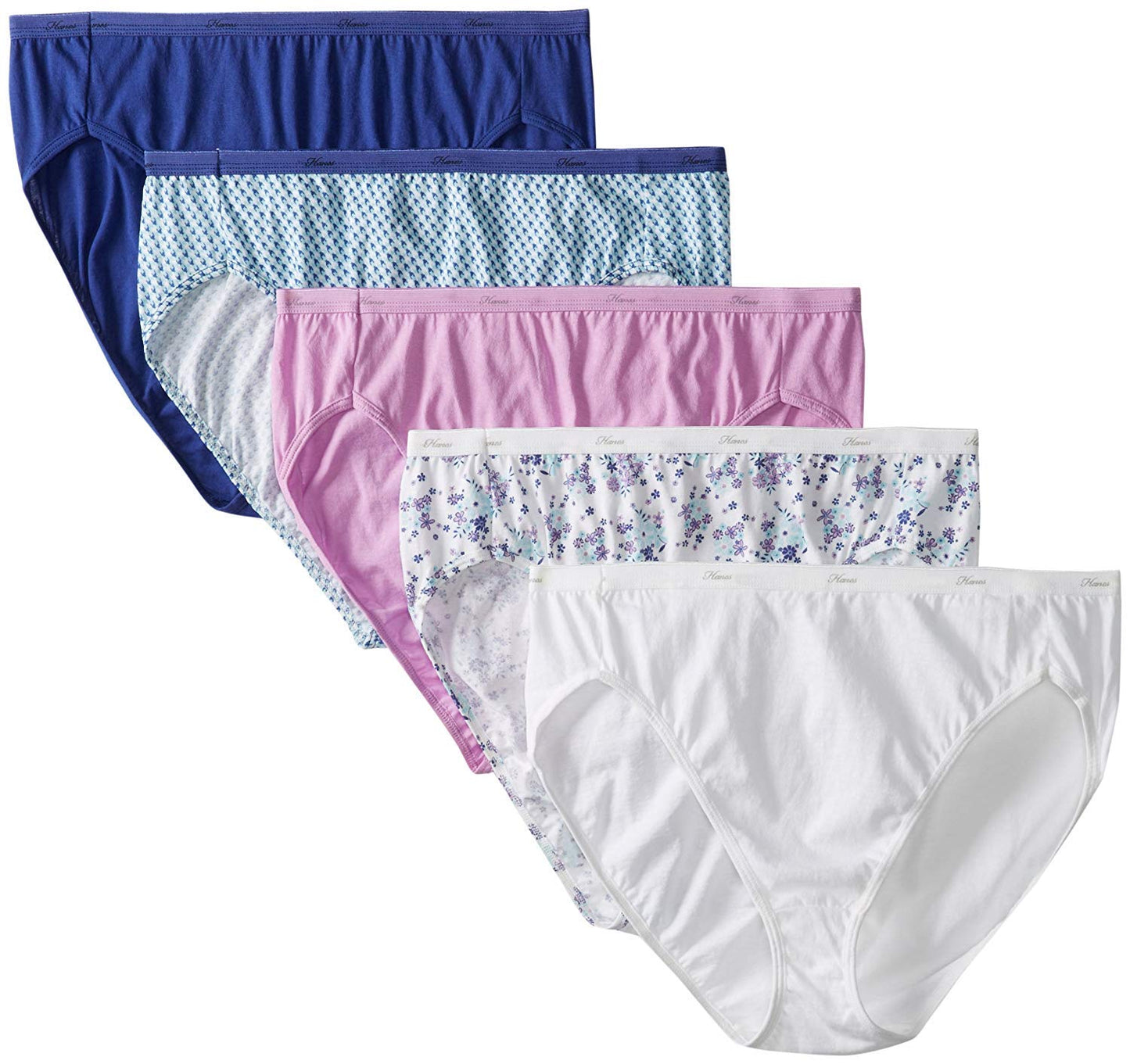Hanes Women's Hi-Cut Panties 5-Pack_Assorted_11