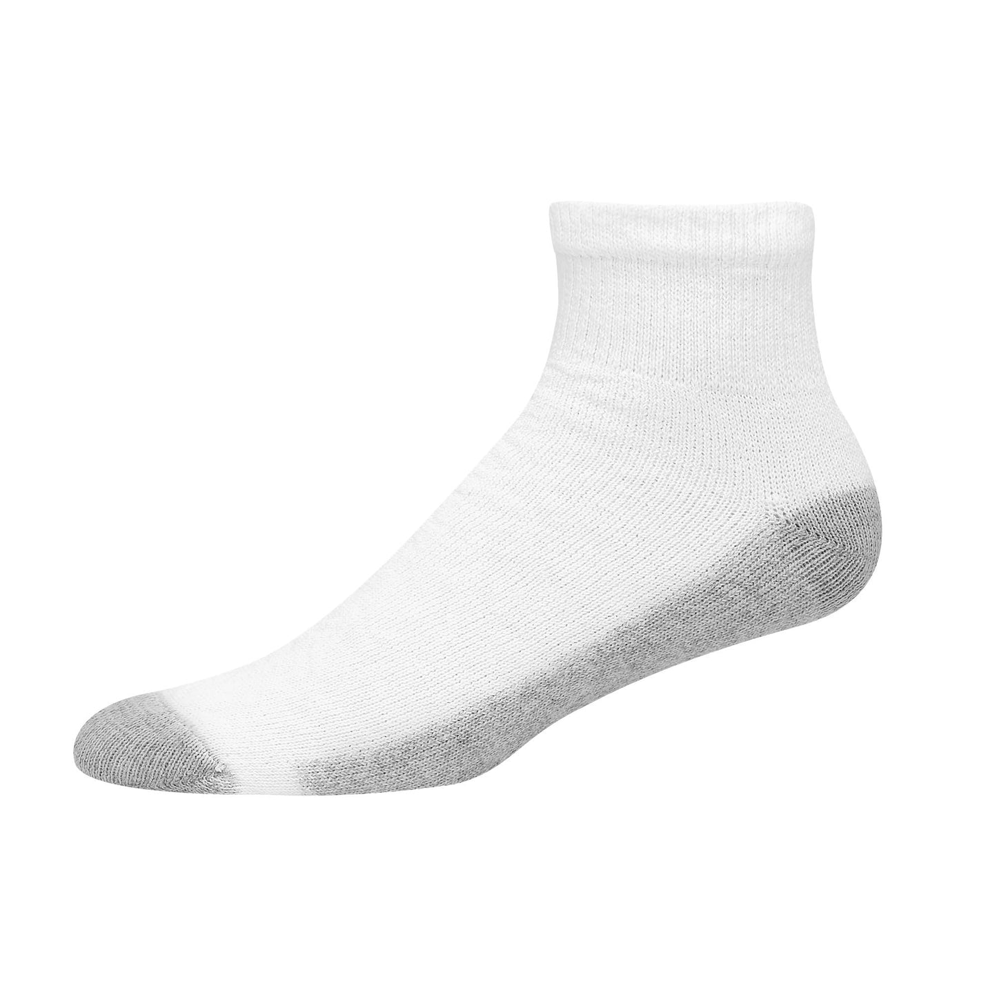 Hanes Big and Tall Ankle, 12-14-White, 6 Pairs