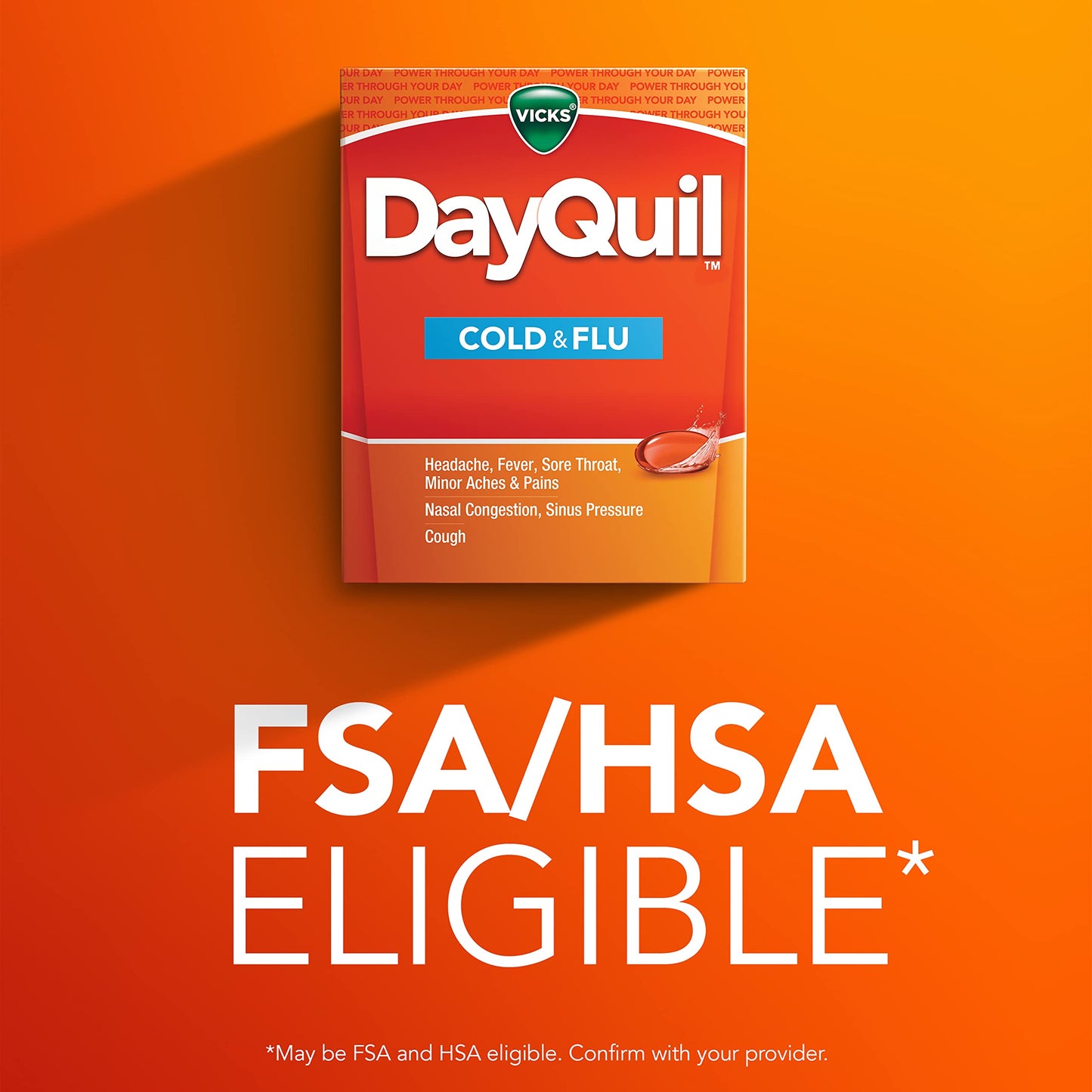 Vicks Dayquil Cold & Flu Multi-symptom Relief Liquicaps, 48 Each