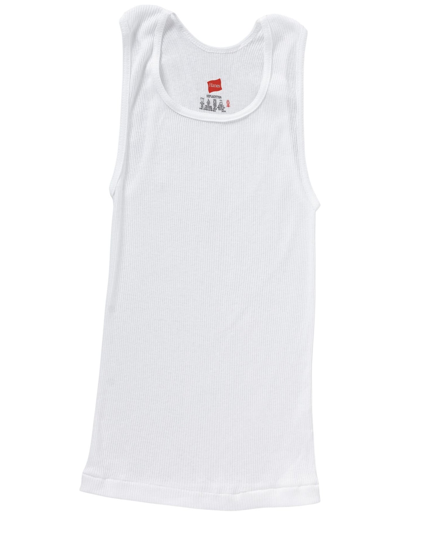 Hanes Boys' 5 Pack Ultimate ComfortSoft Tank (White Tagless Tanks, X Small (34-43) LBS)