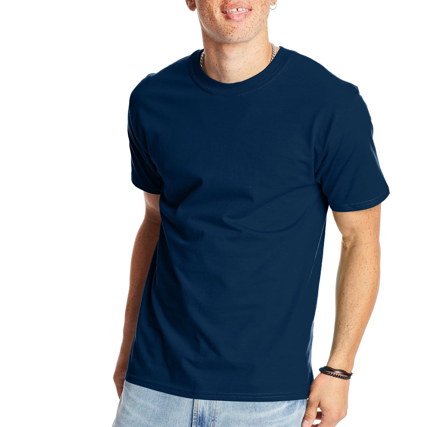 Hanes Men's Short Sleeve Beefy-T (Pack of 2), Deep Red, 4X-Large