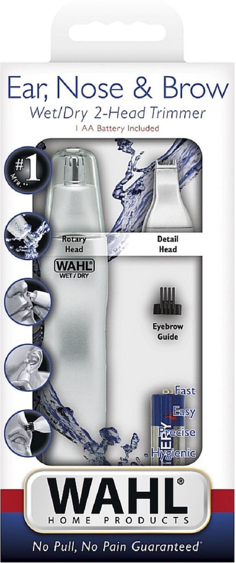 WAHL 5545 506 NOSE TRIMMER DUAL HEADS