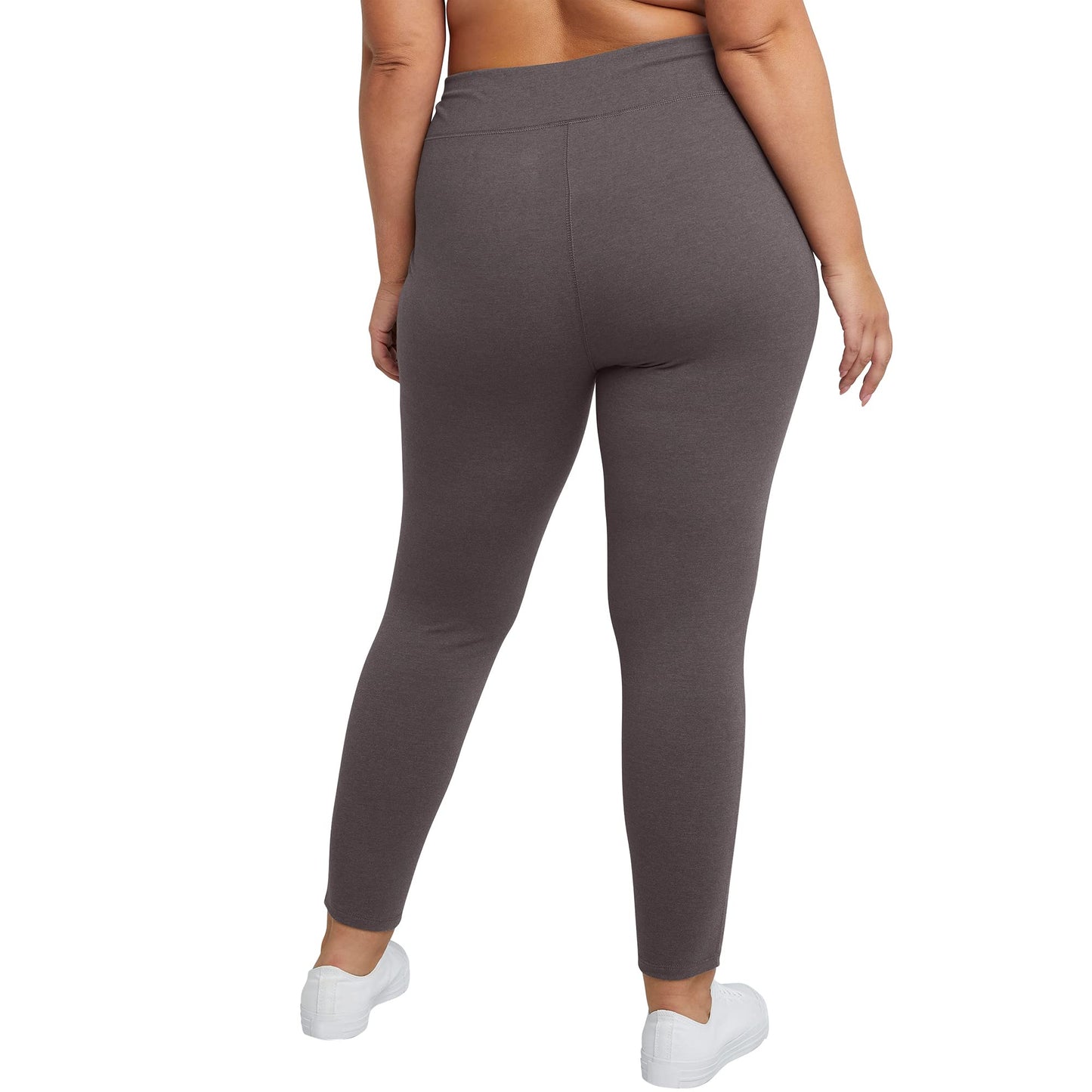JUST MY SIZE womens Long Legging Pants, Charcoal Heather, 4X US