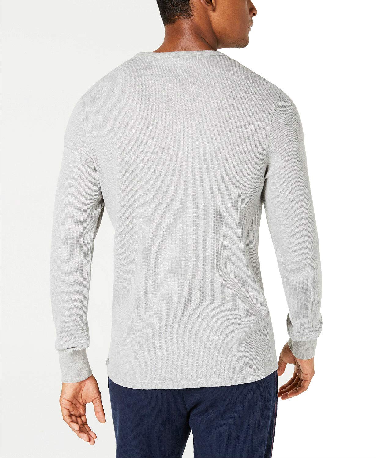 Tommy Hilfiger Thermal Long Sleeve Crew Neck Shirt Grey
