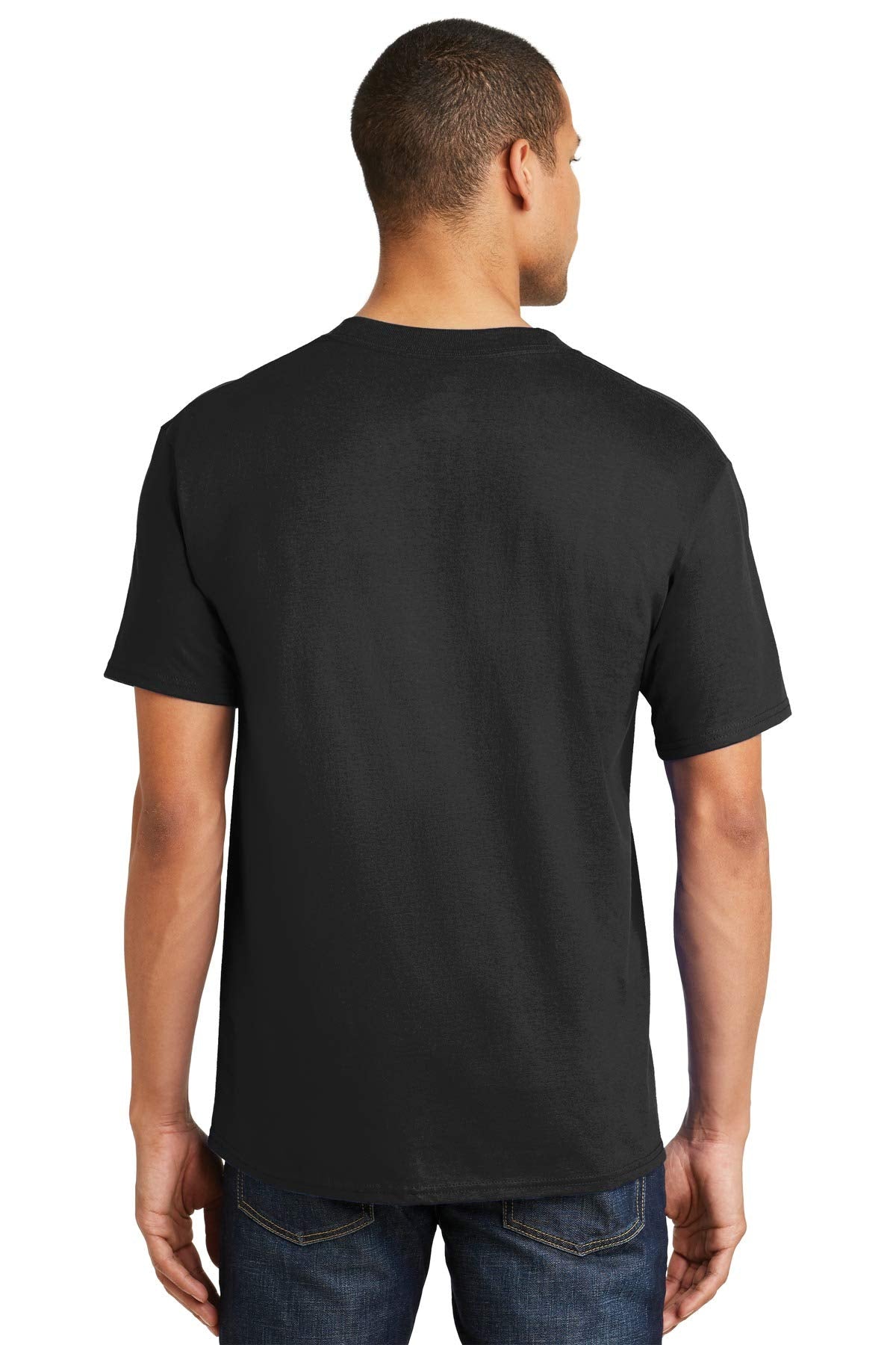 Hanes mens 6.1 oz. Beefy-T(5180)-BLACK-3XL-4PK