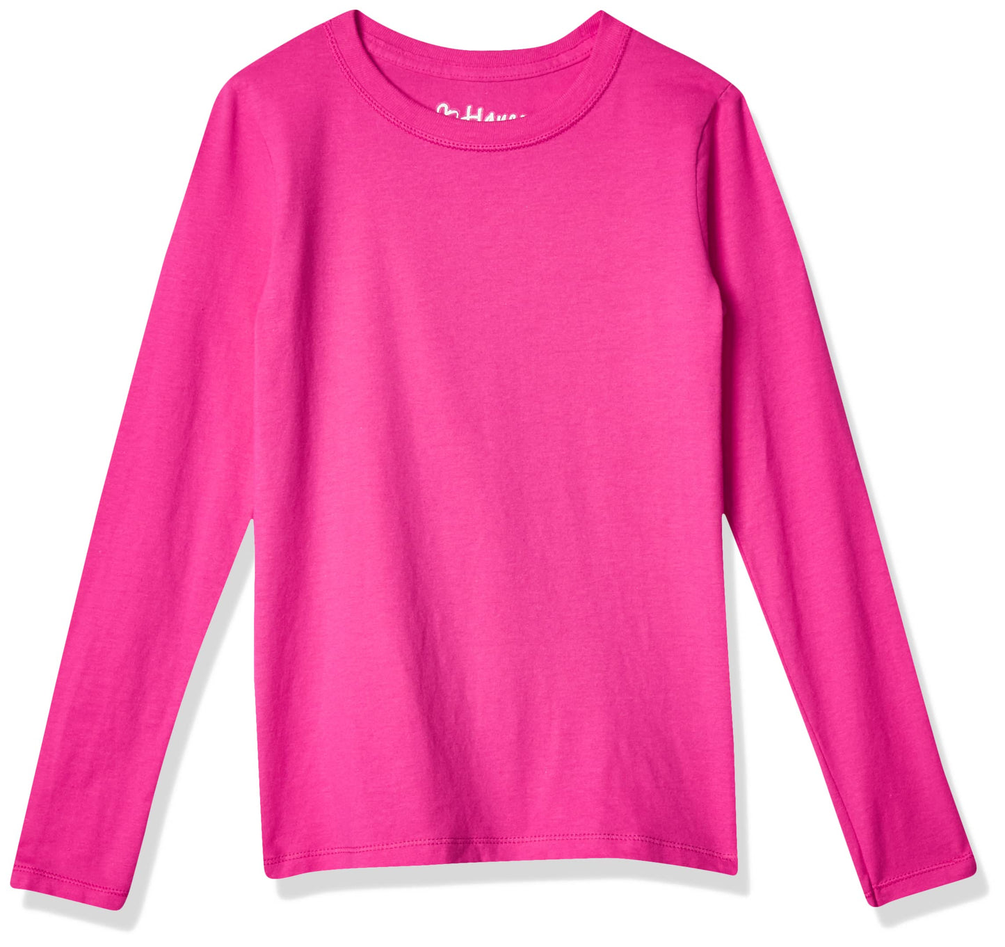 Hanes Girls' ComfortSoft Long Sleeve Tee, Purple Crush, X Small