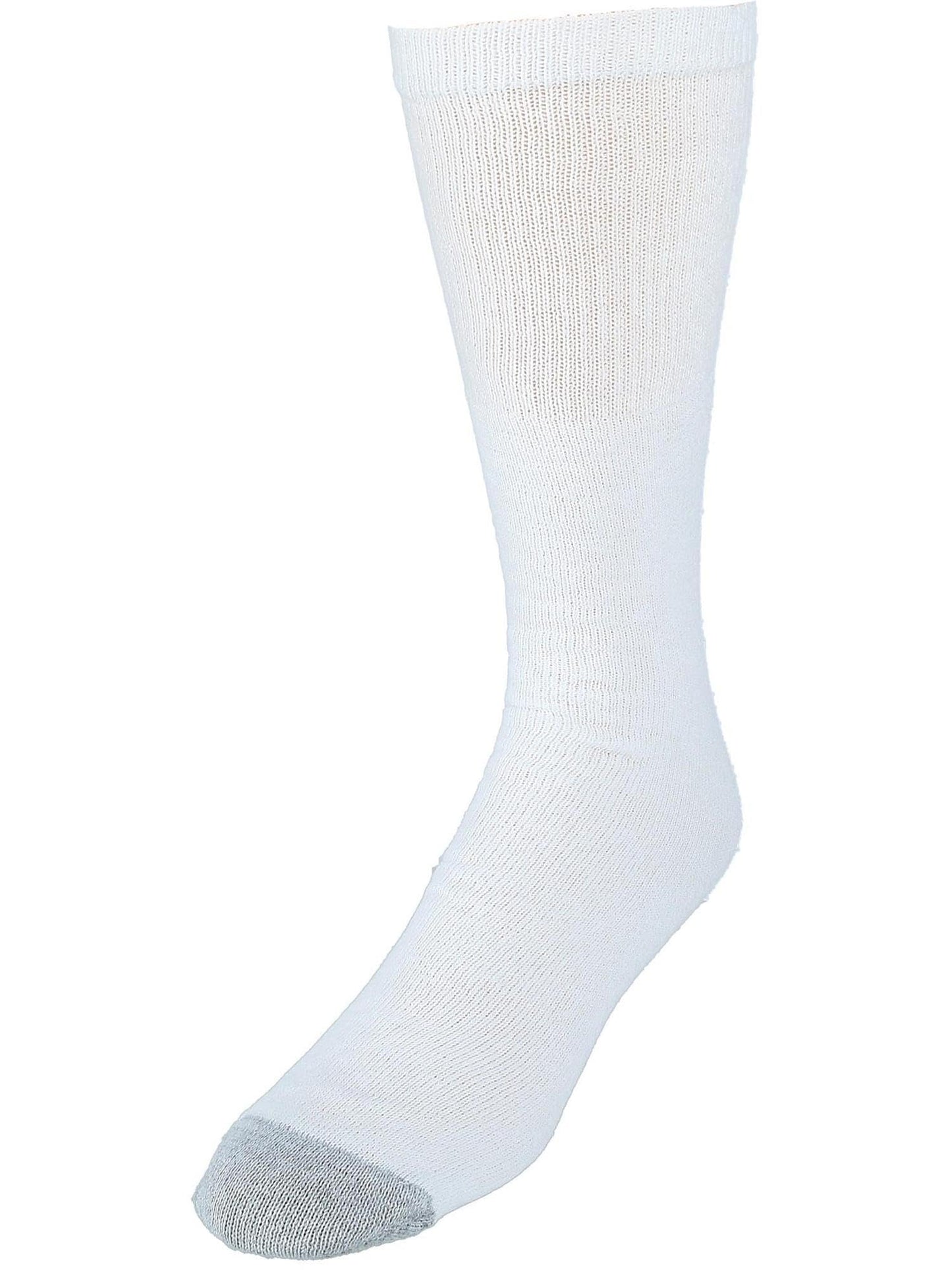 Hanes mens White Cushioned Over the Calf 6 Pack Pair athletic socks, White, 6-14 US