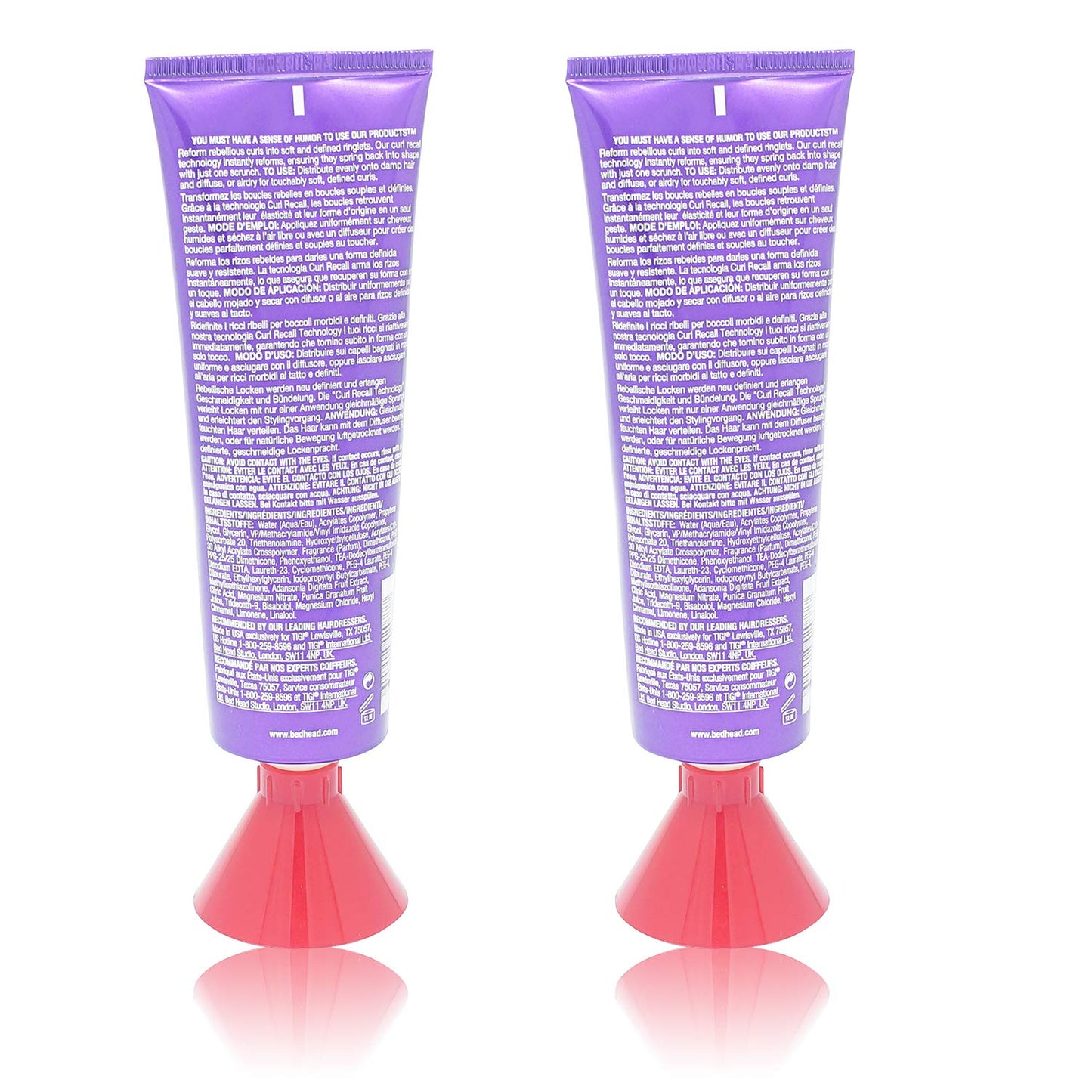 BED HEAD by Tigi ON THE REBOUND RECALL CREAM 4.22 OZ ( Package Of 2 )