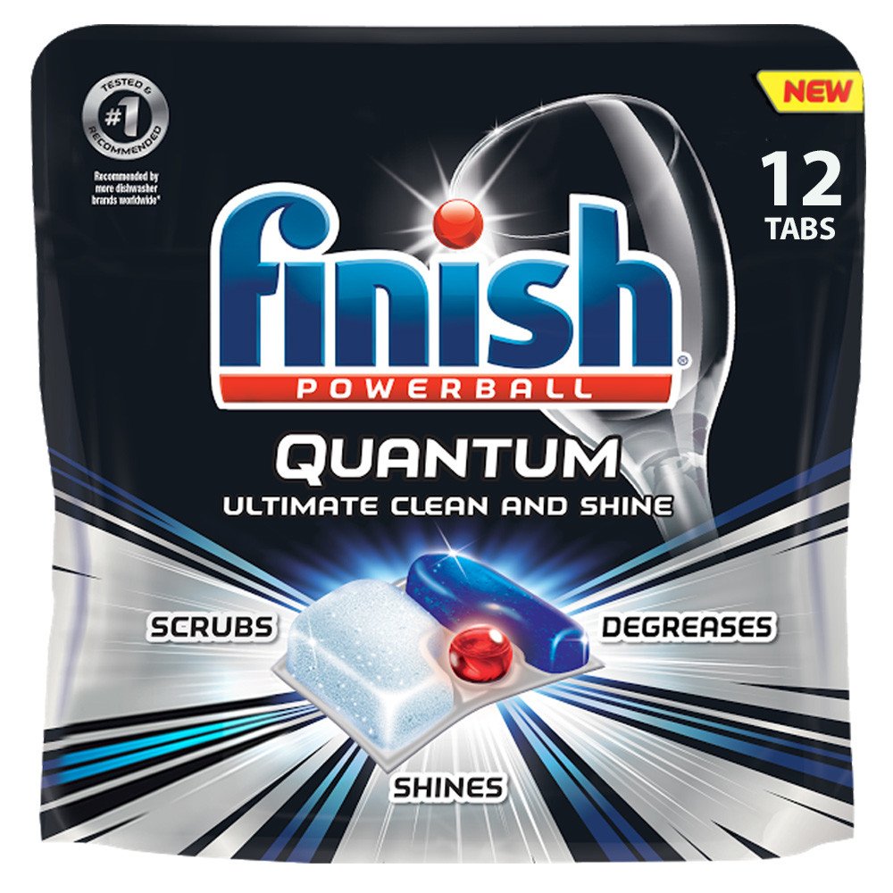 Finish Quantum Detergent Tablets, 20 Count (Pack of 8)