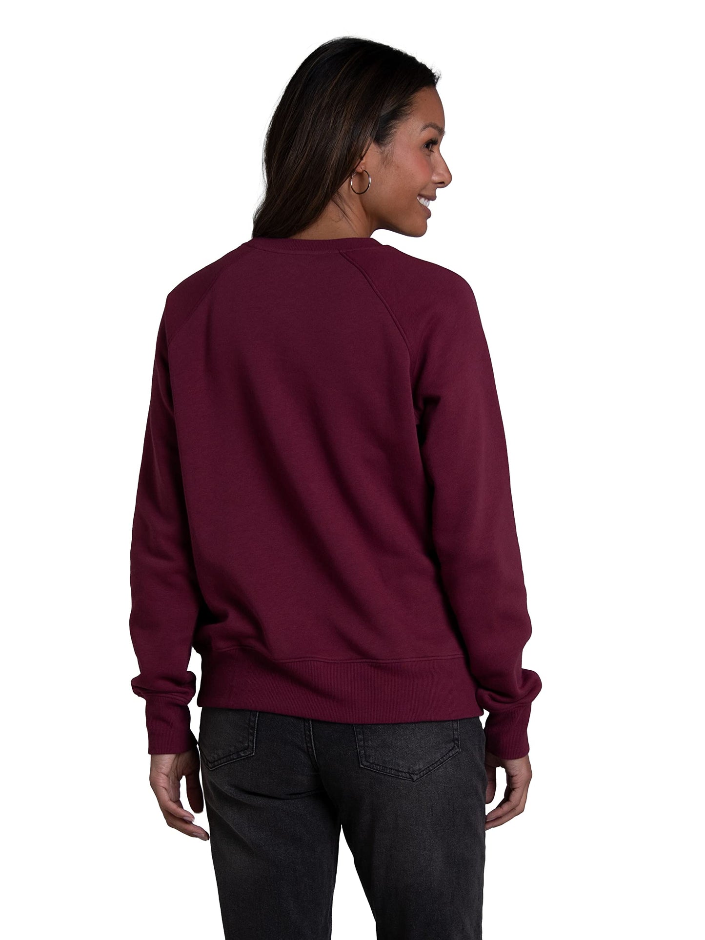 Fruit of the Loom Women's Crafted Comfort Sweatshirts, Pants, & Tri-Blend Tees, Ruby Wine