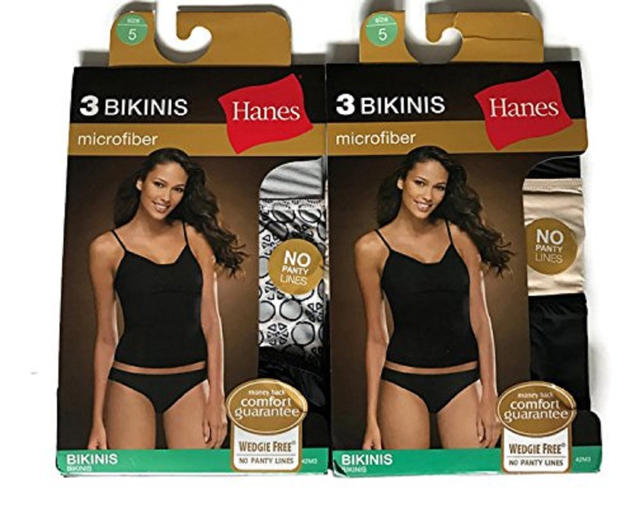 Hanes Microfiber Bikinis Panties Assorted 6 Pairs (5/S, Color 2)