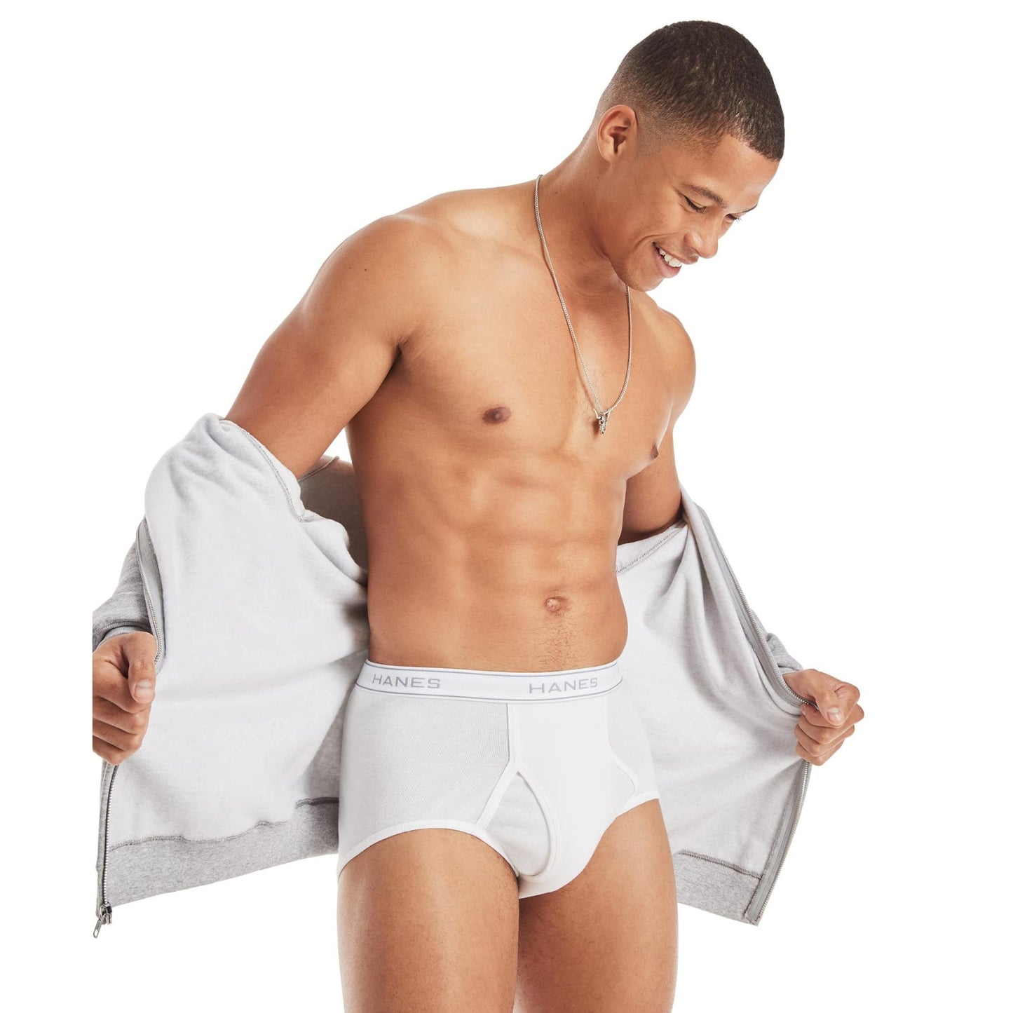 Hanes Mens 3-Pack Extended Sizes Full Rise Briefs 3-Pack White 3XL One Size