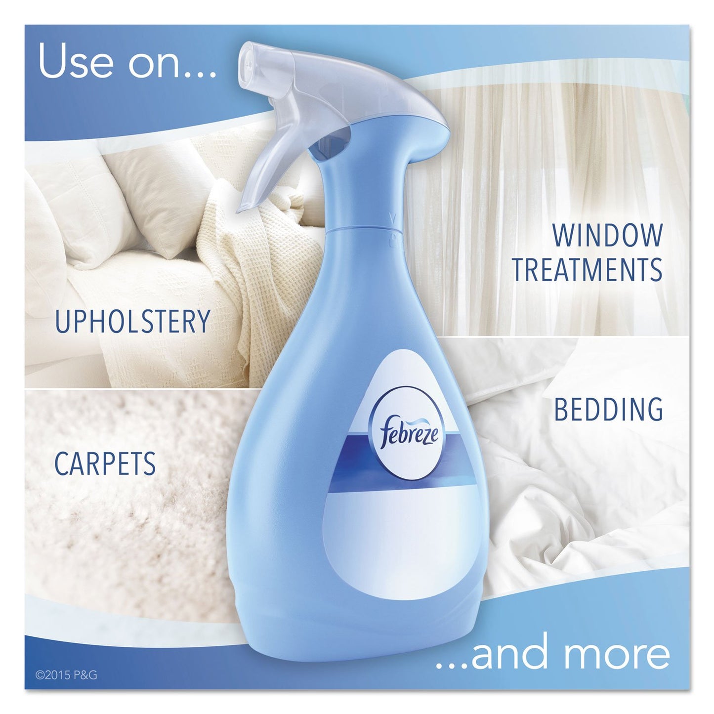Febreze 47804CT Fabric Refresher & Odor Eliminator Gain Original 27 oz Spray Bottle 6/Carton