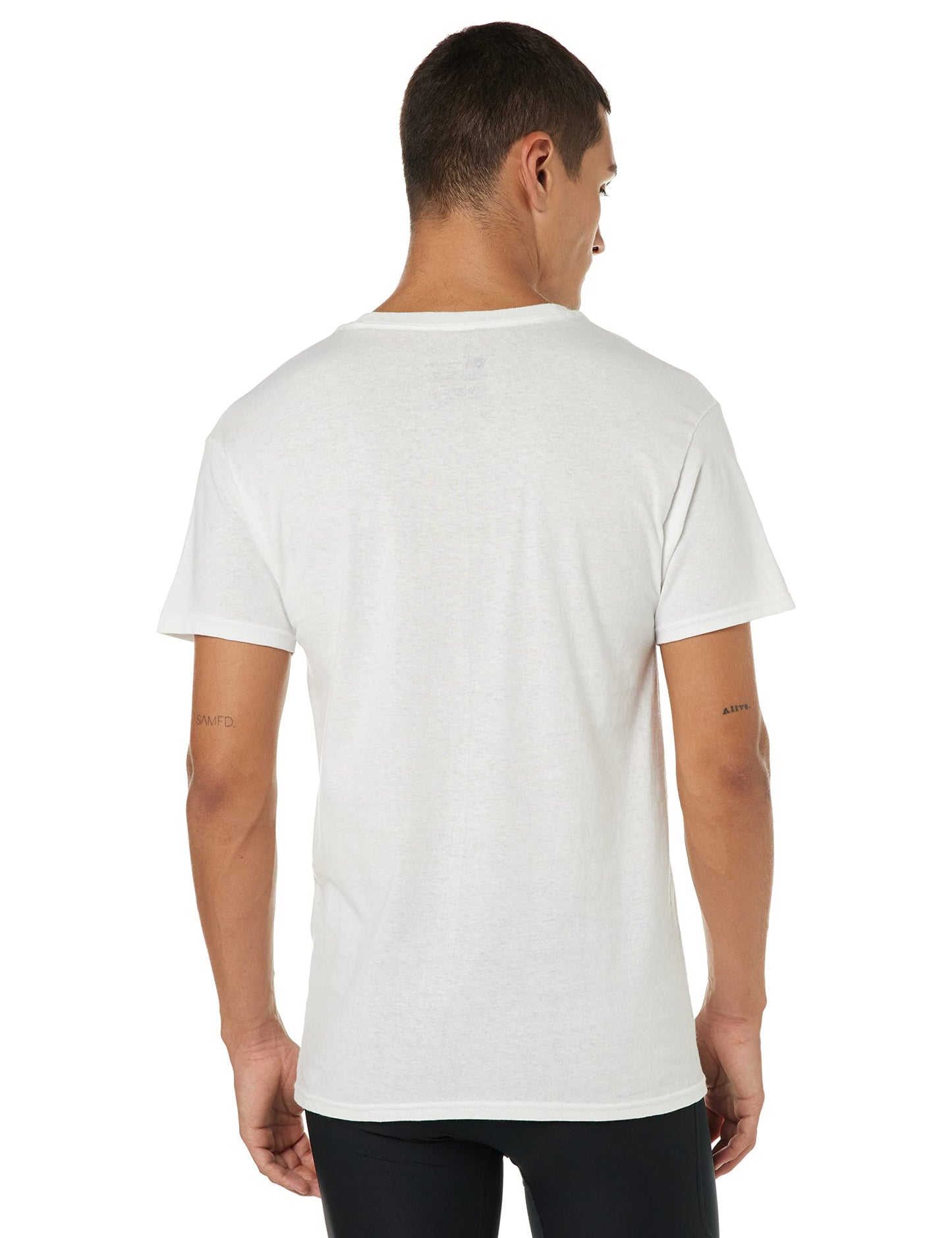Hanes Men's 3-Pack V-Neck T-Shirt (XXX-Large (54-56), White)