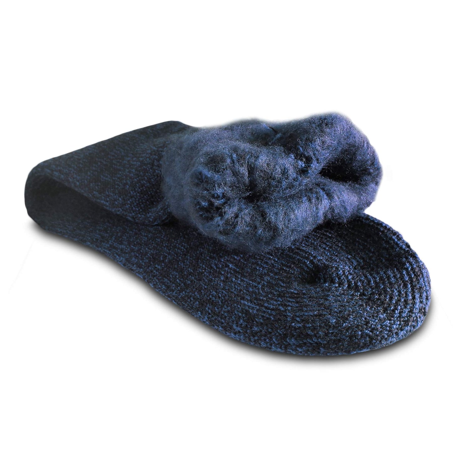 Polar Extreme Men's Thermal Sock Extra Heavy Acrylic Winter Marbled Socks (2 Pairs) (Blue)