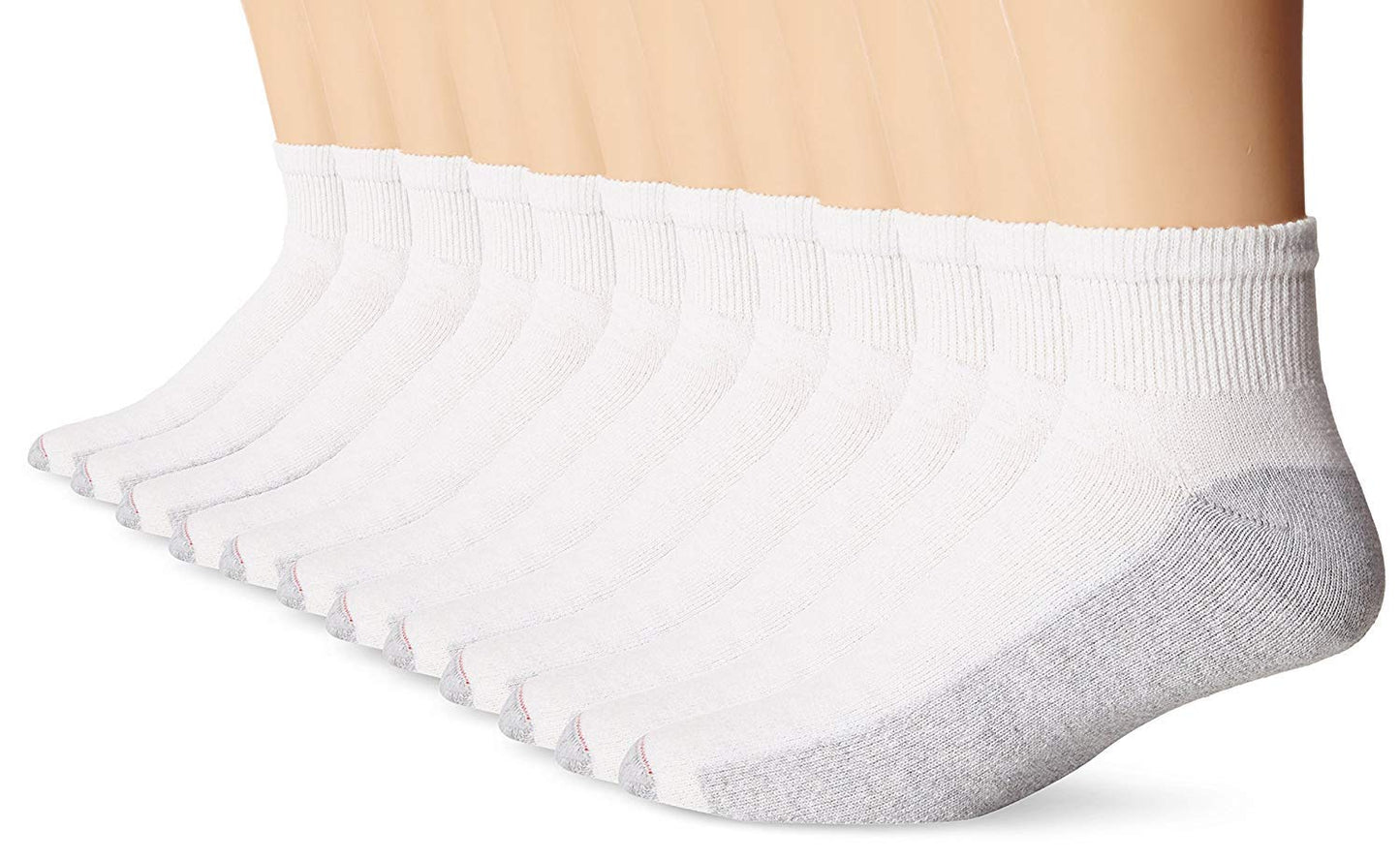 Hanes mens X-temp Cushioned Ankle Socks, 12-pair Pack Casual Sock, Black, 6 12 US