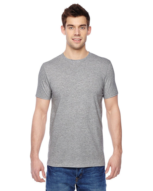 Fruit of the Loom Mens 4.7 oz. 100% Sofspun Cotton Jersey Crew T-Shirt(SF45R)-Athletic HEATHER-3XL