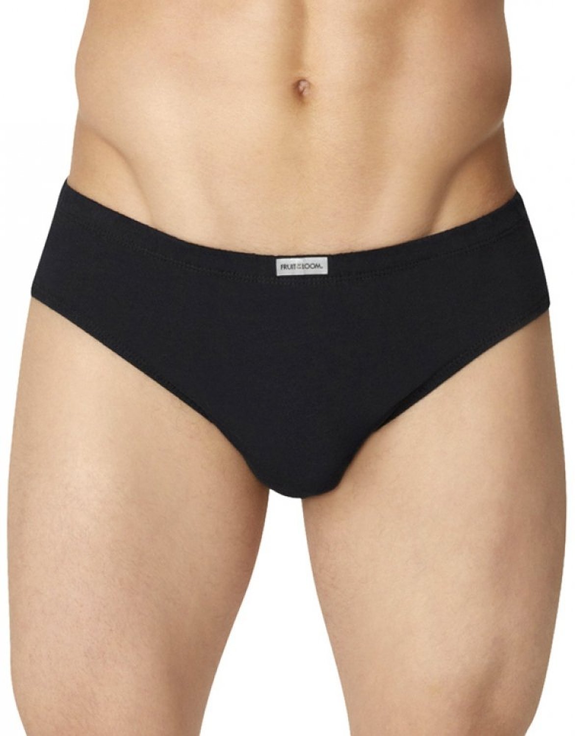 Fruit of the Loom Men`s 5-Pack Black/Grey No-Fly Sport Briefs, FTL-5FSBBG1, L