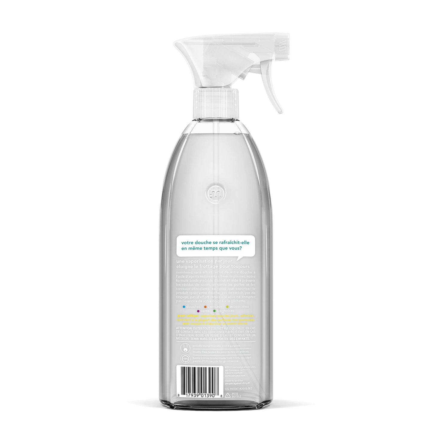 Method Daily Shower Spray Cleaner, Eucalyptus Mint, 28 Ounce, 2 pack, Packaging May Vary
