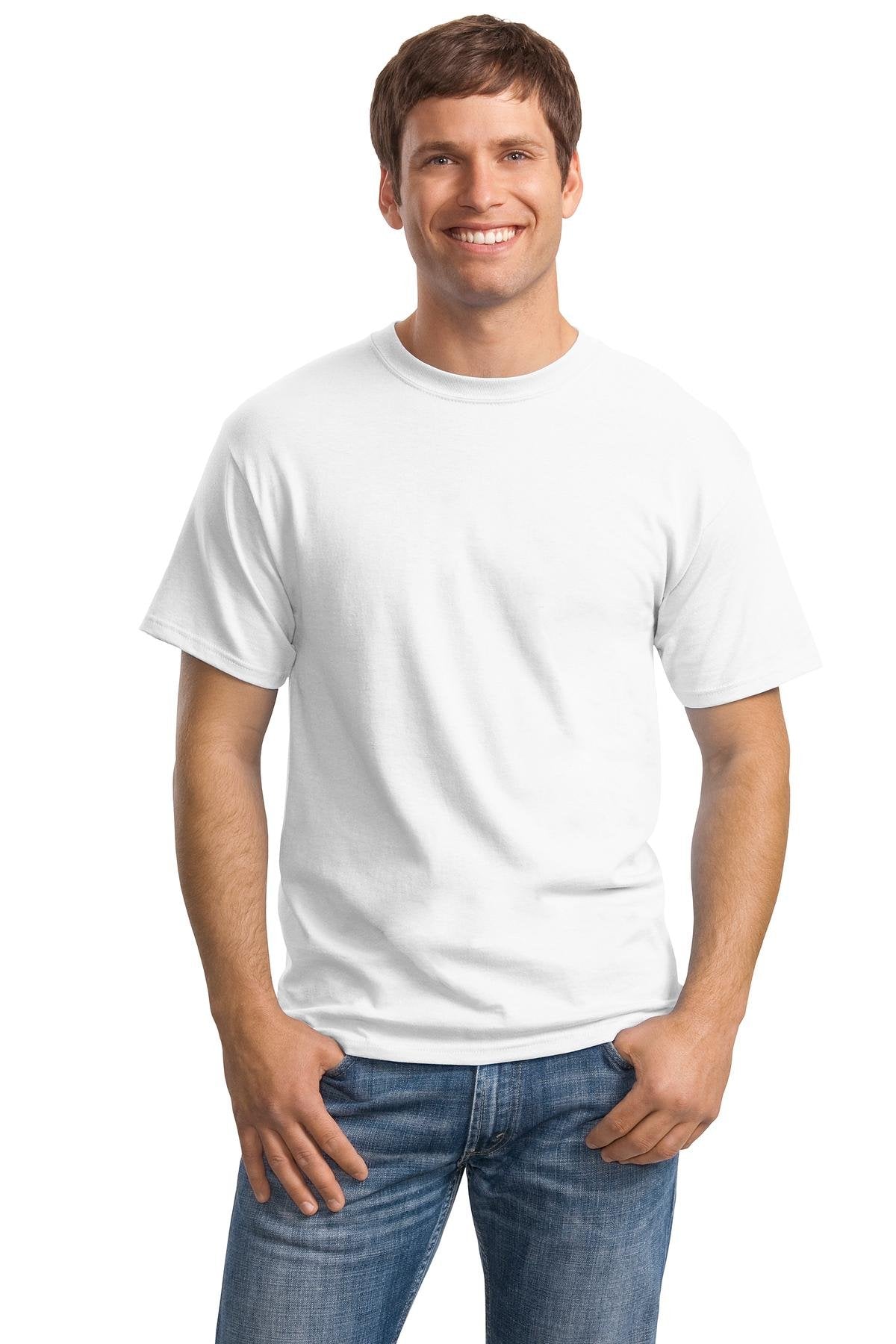 Hanes Men's 9Pack Crew Neck Tagless White Undershirts Crewneck T-Shirts, 5XL