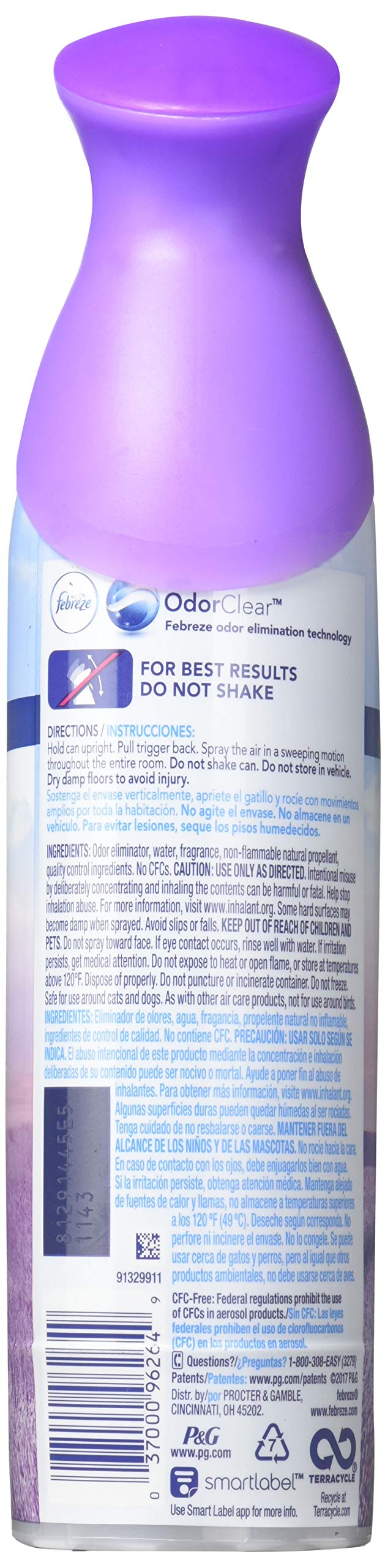 Febreze Air Refresher, Mediterranean Lavender 8.8 oz