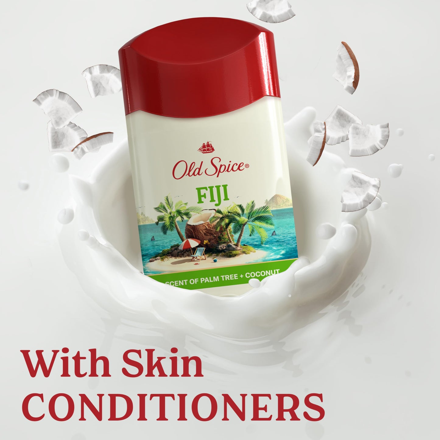 Old Spice Men's Antiperspirant & Deodorant Fiji with Palm Tree, 2.6oz (Pack of 3)